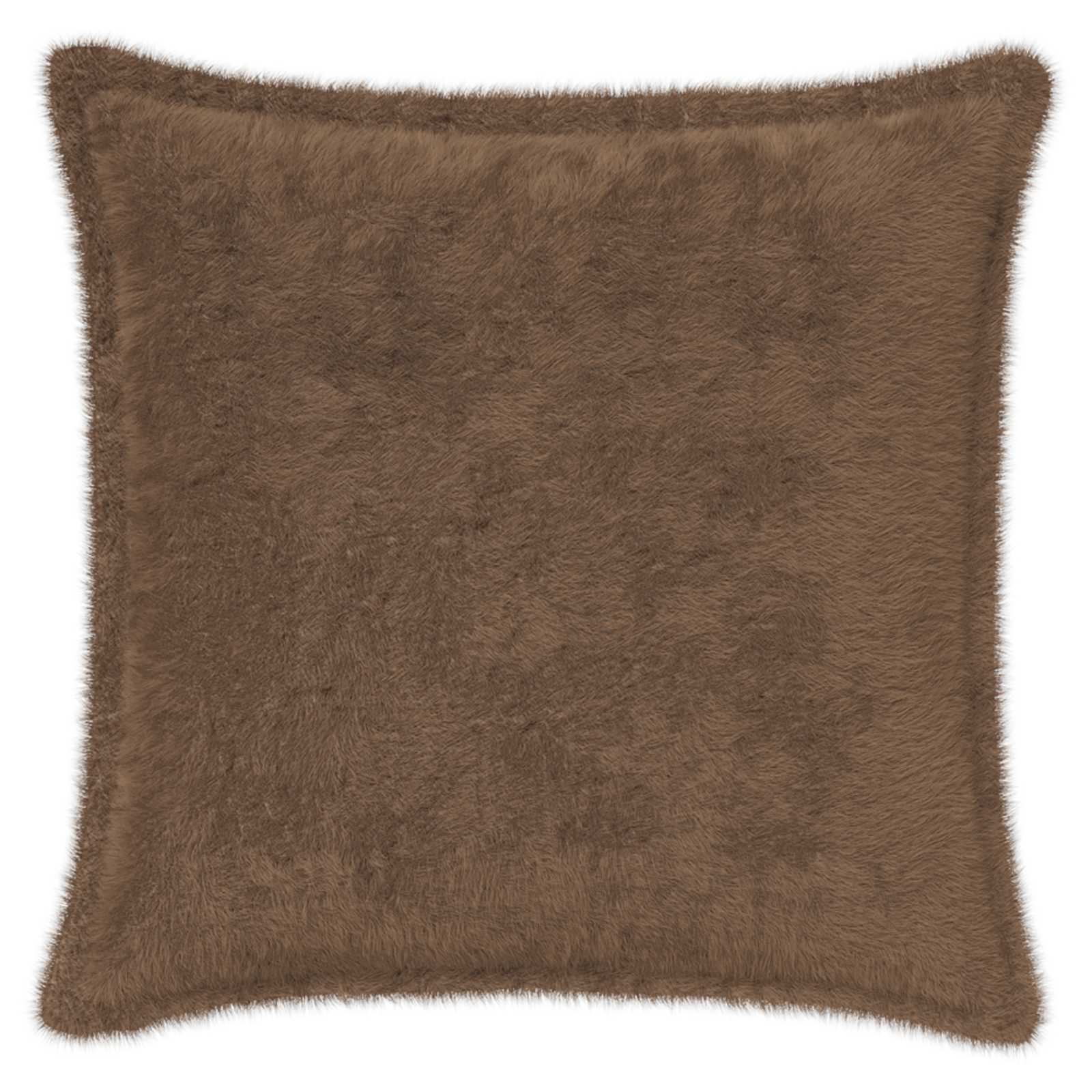 Párna huzat 12 db houten világos barna 40 x 40 cm műnyúl szőr