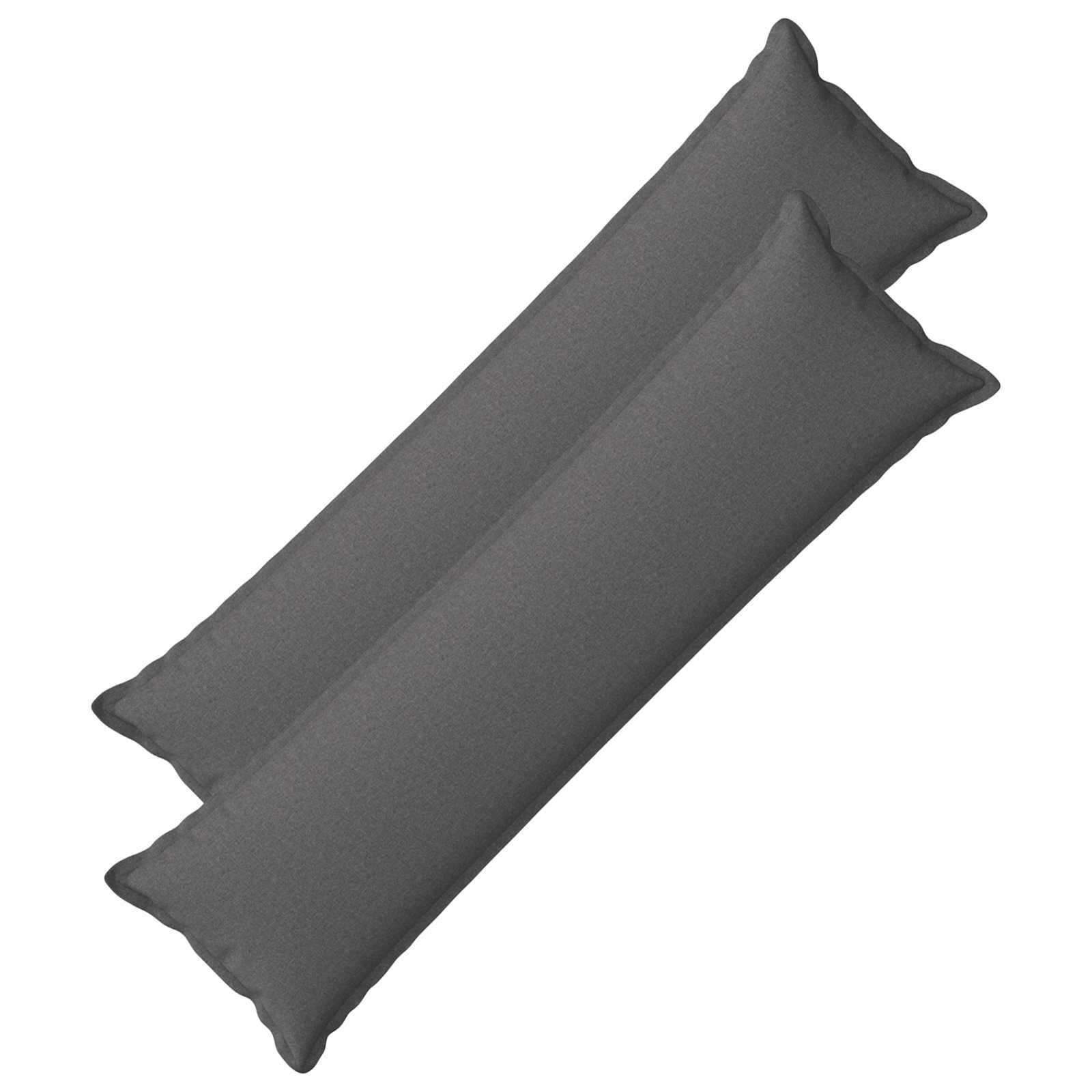 Párna huzat 2 pcs houten világosszürke 40 x 145 cm műlenszövet