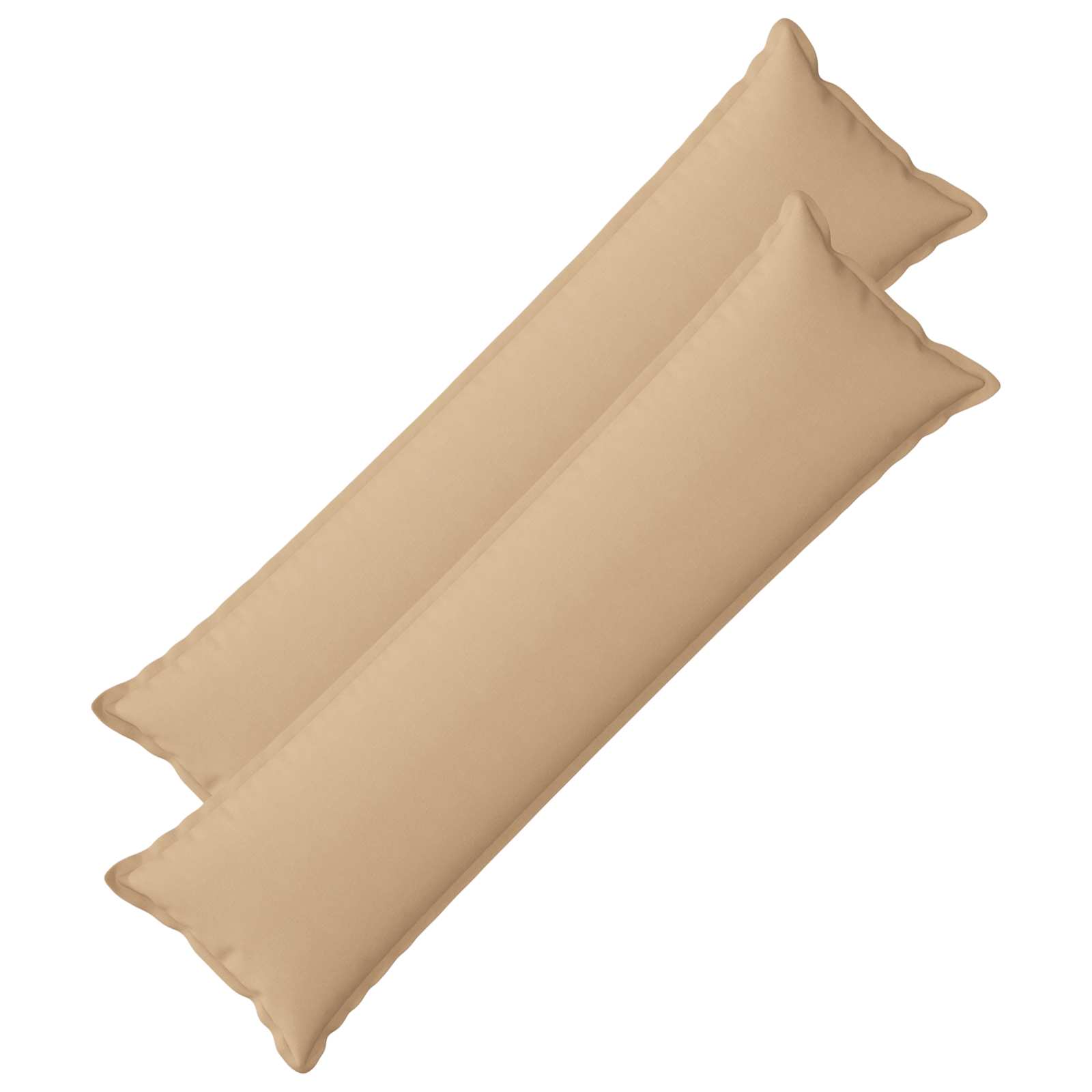 Párna huzat 2 pcs houten krémszínű 40 x 145 cm műlenszövet