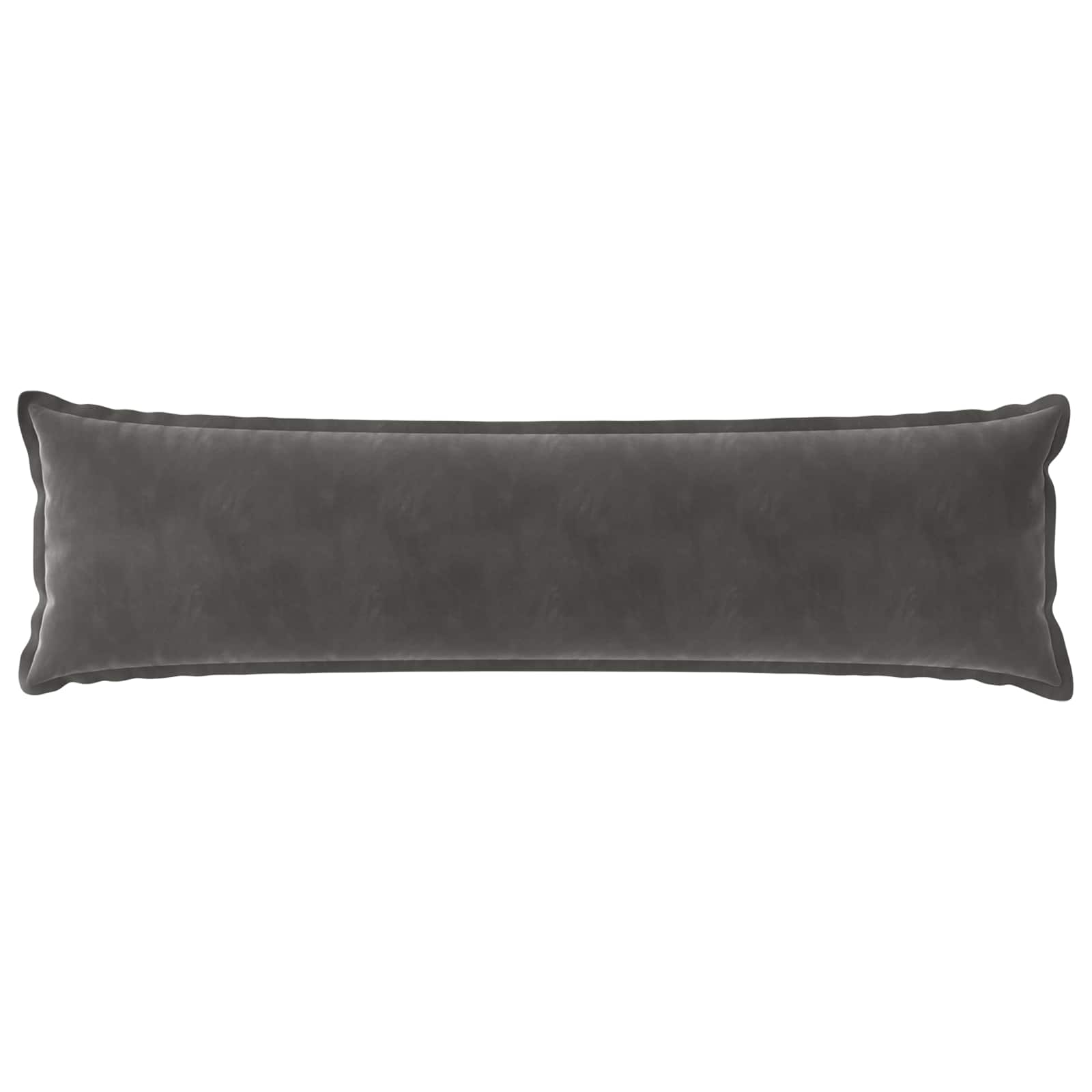 Párna huzat houten sötétszürke 40 x 145 cm bársony