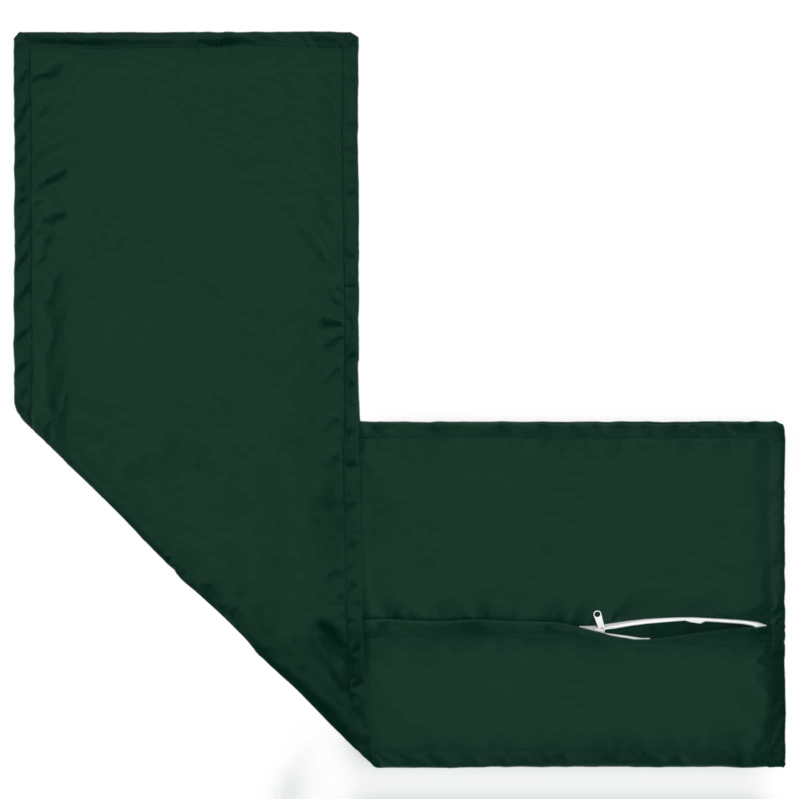 Párna huzat houten sötétzöld 40 x 145 cm bársony