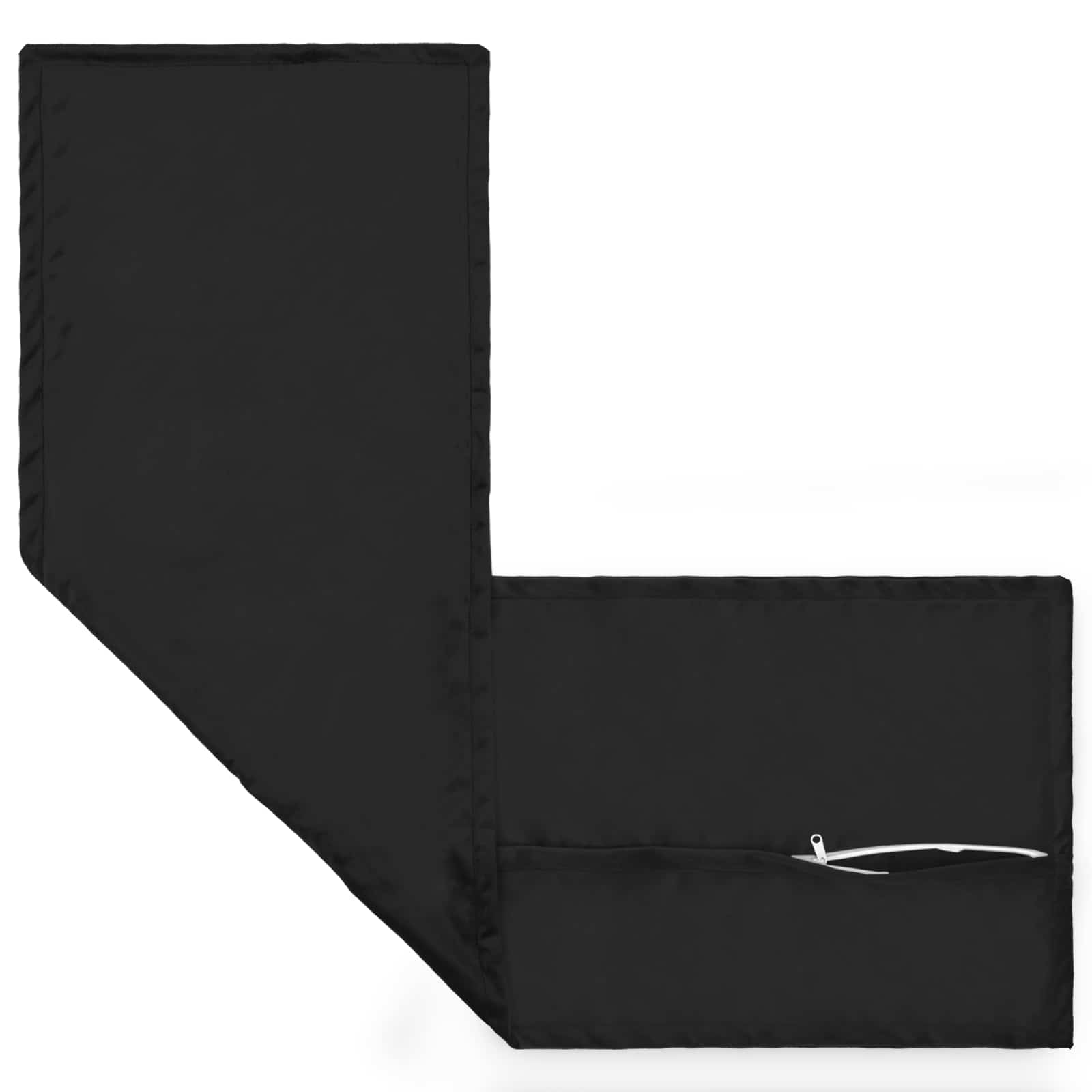 Párna huzat houten fekete 40 x 145 cm bársony