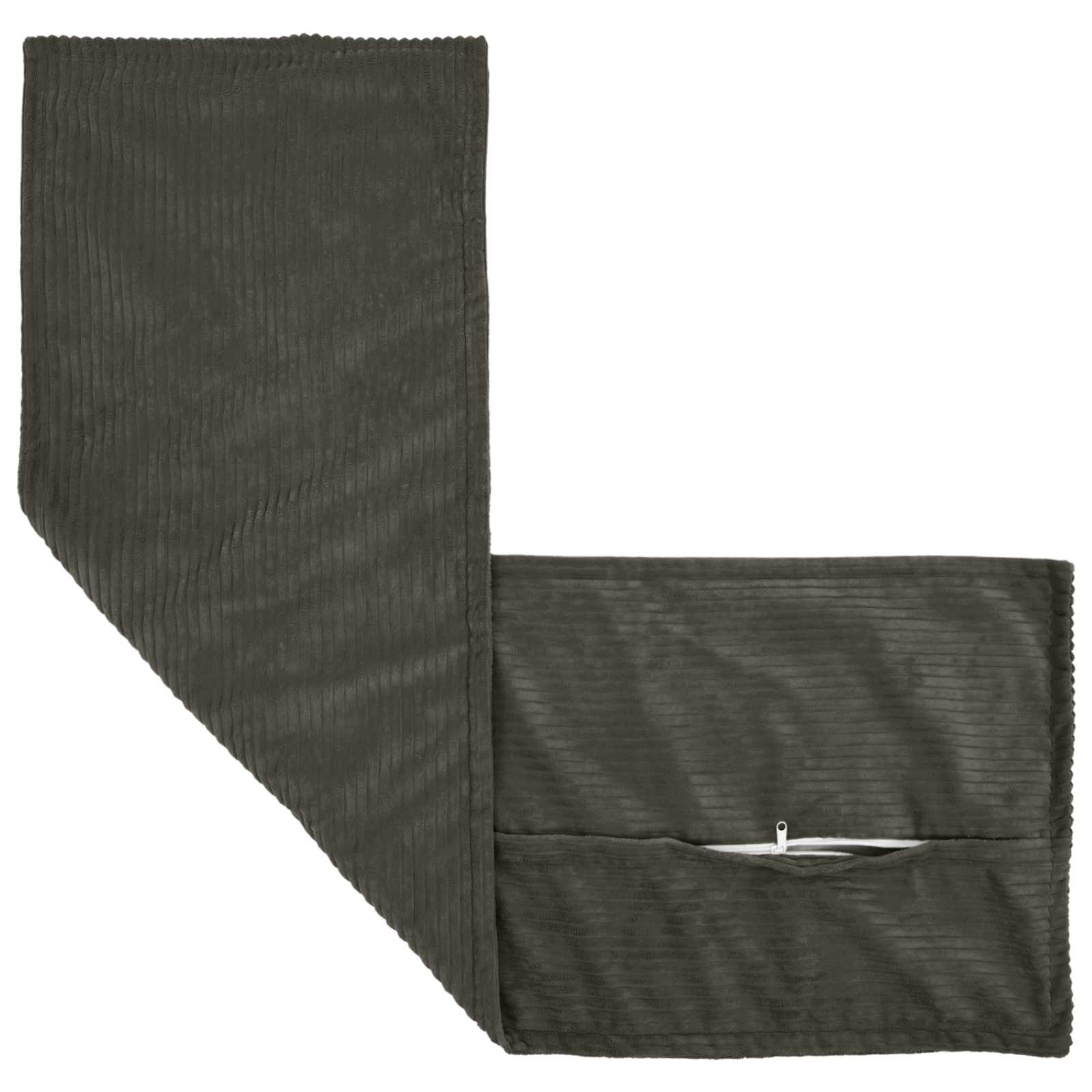 Párna huzat houten antracitszürke 40 x 145 cm cord