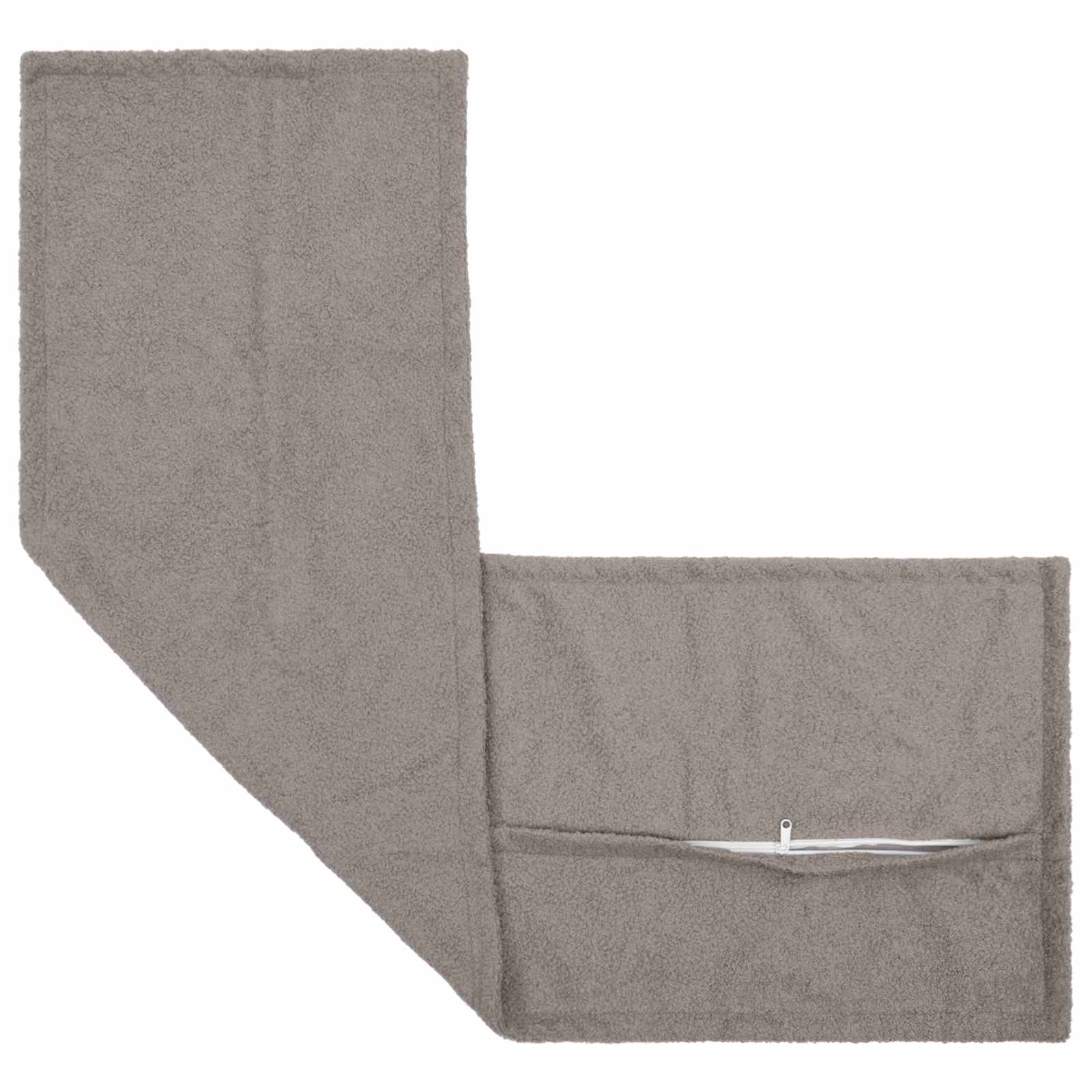 Párna huzat 2 pcs houten világosszürke 40 x 145 cm bouclé
