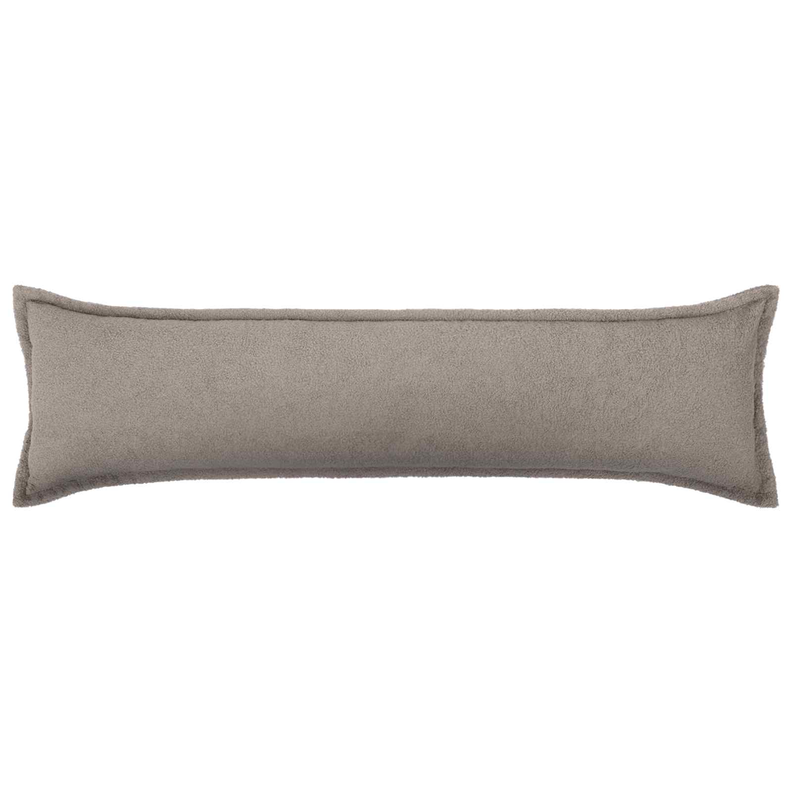 Párna huzat 2 pcs houten világosszürke 40 x 145 cm bouclé