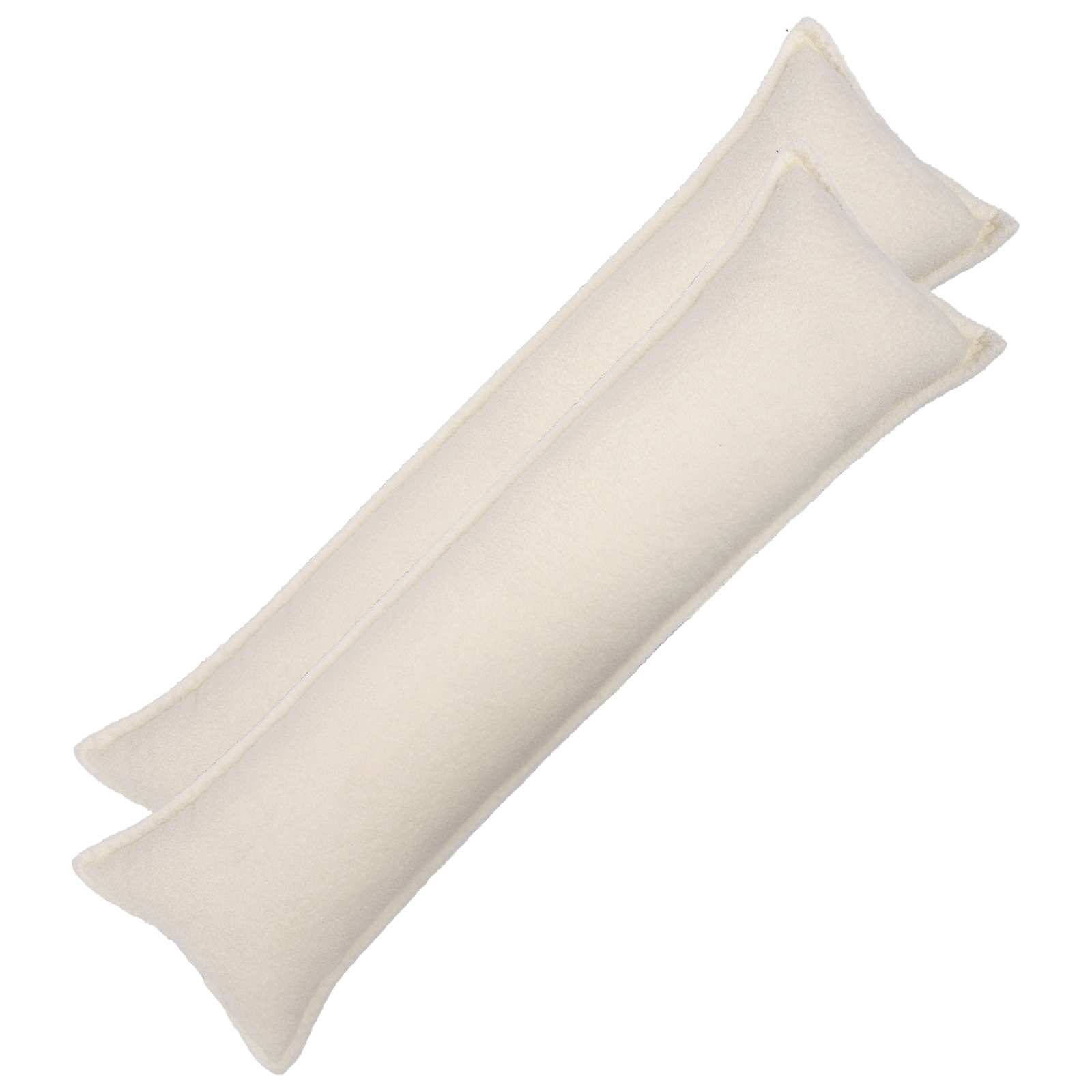 Párna huzat 2 pcs houten krémszínű 40 x 145 cm bouclé