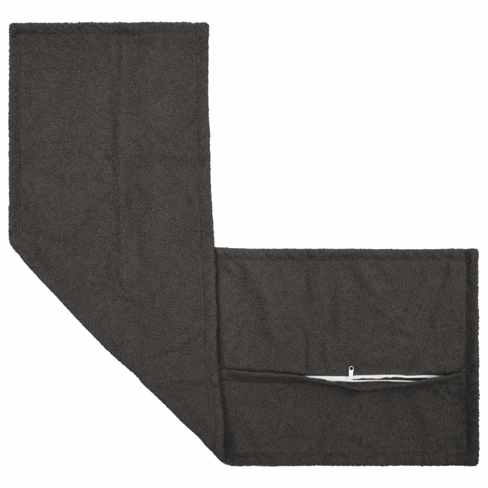 Párna huzat 2 pcs houten sötétszürke 40 x 145 cm bouclé