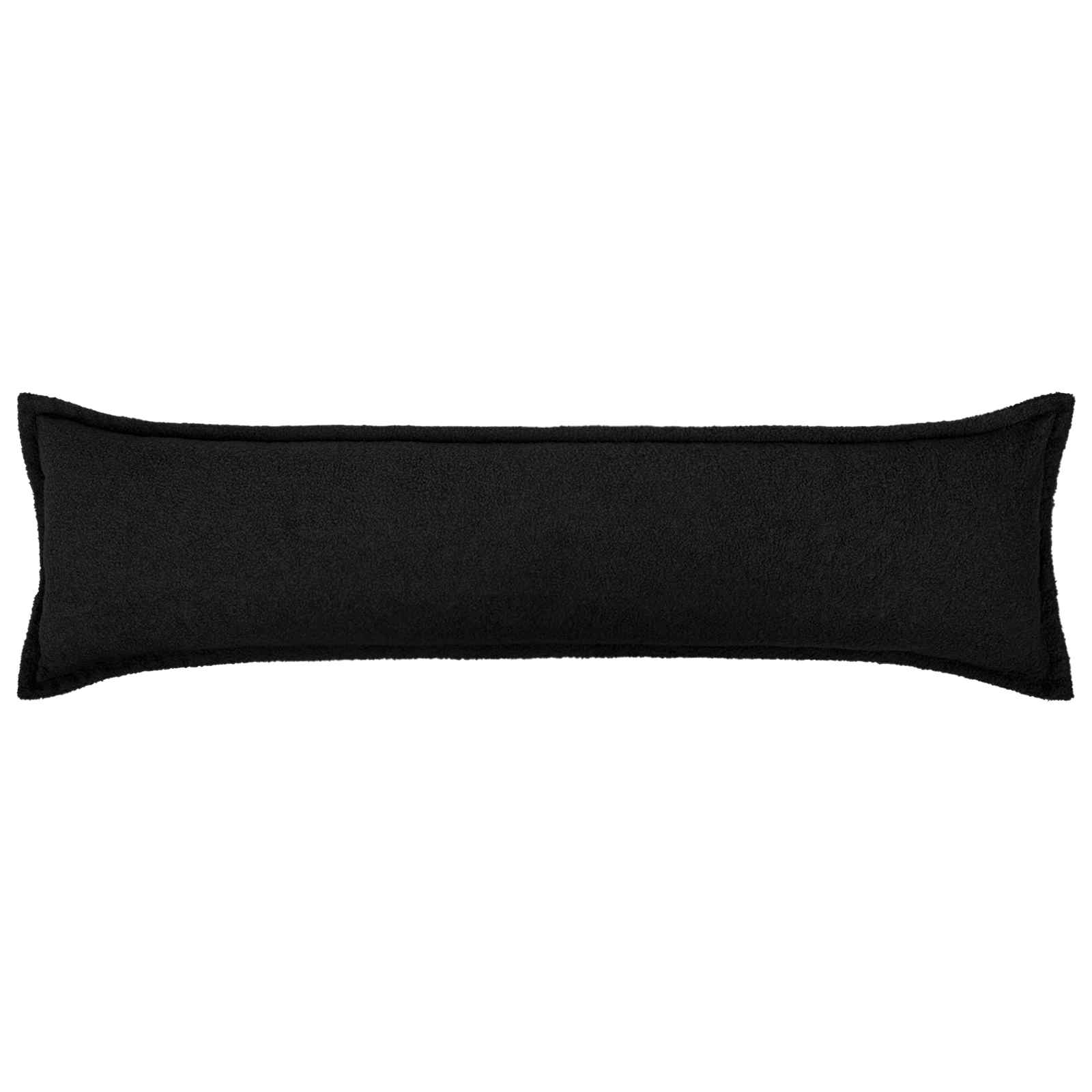 Párna huzat 2 pcs houten fekete 40 x 145 cm bouclé