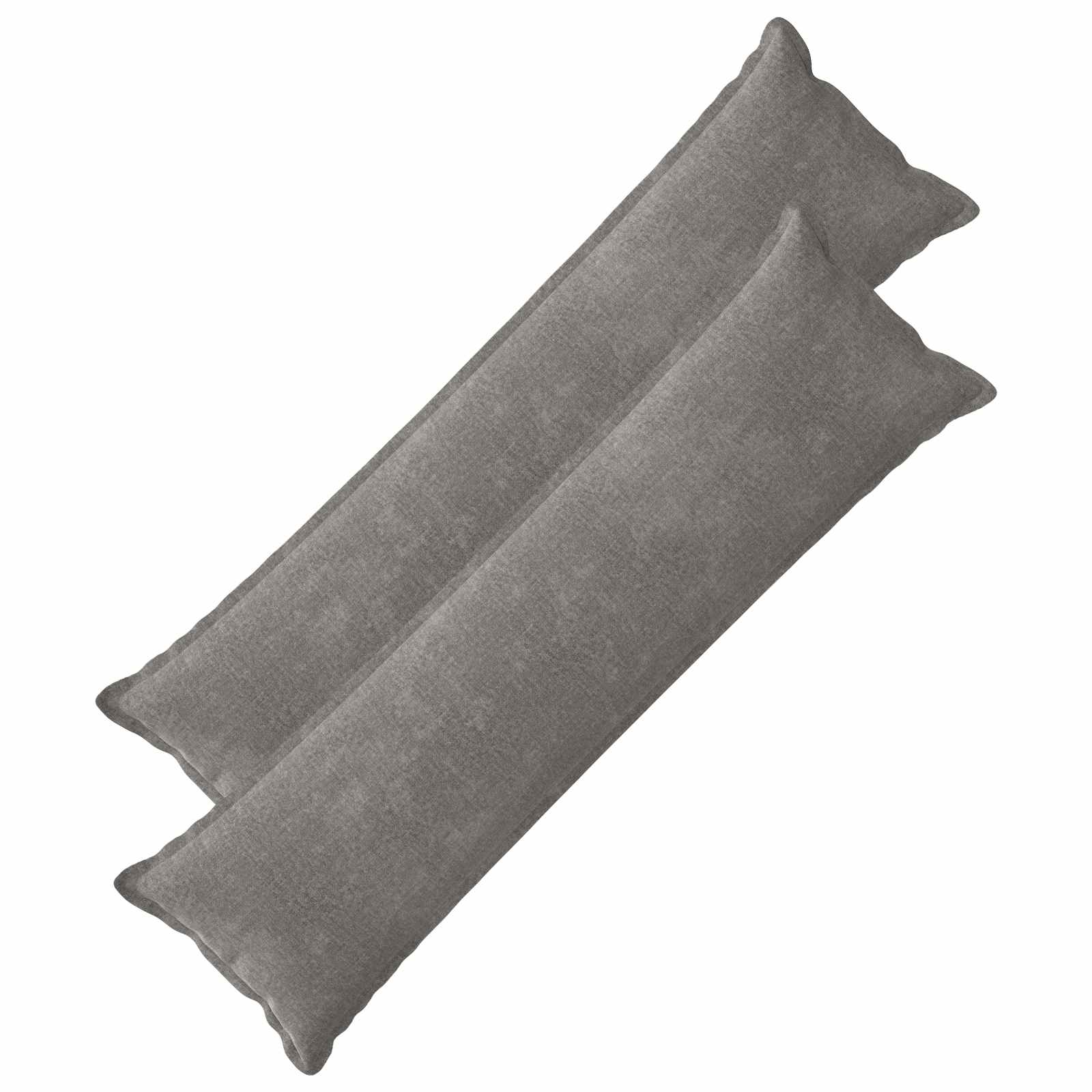 Párna huzat 2 pcs houten sötétszürke 40 x 145 cm
