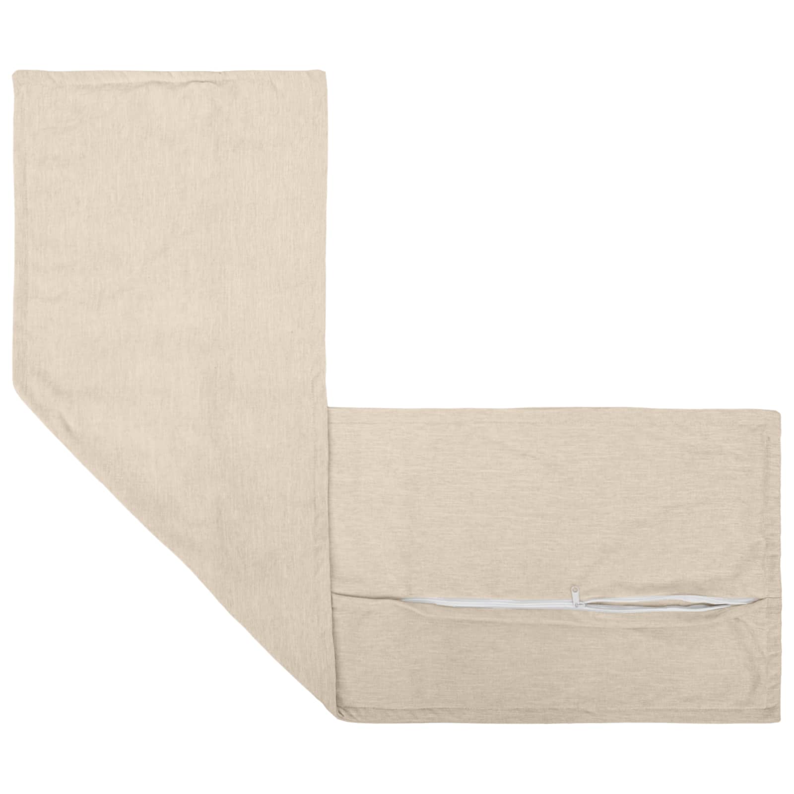 Párna huzat 2 db houten krémszínű 40 x 145 cm chenille szövet