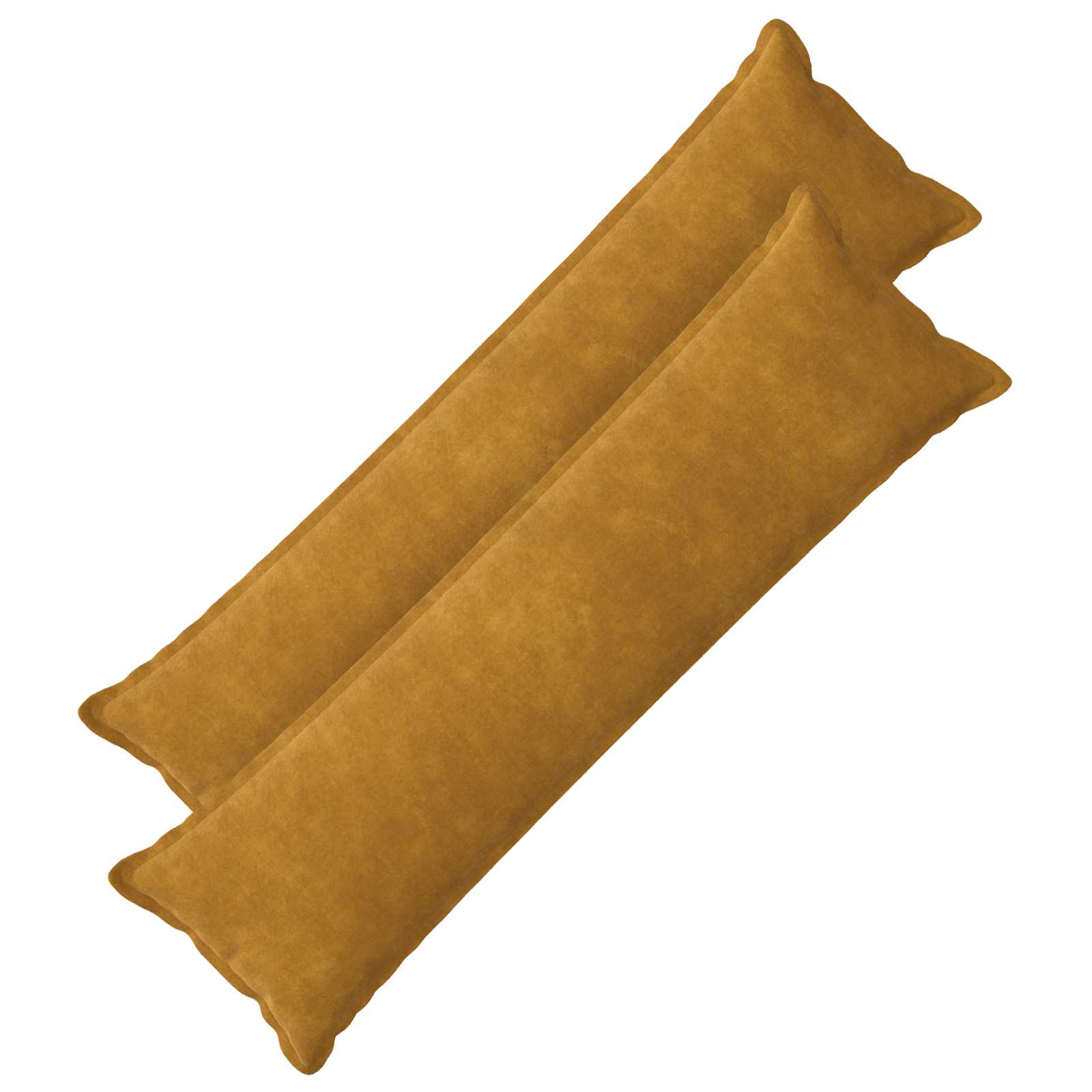 Párna huzat 2 pcs houten sárga 40 x 145 cm mikroszálas plüss