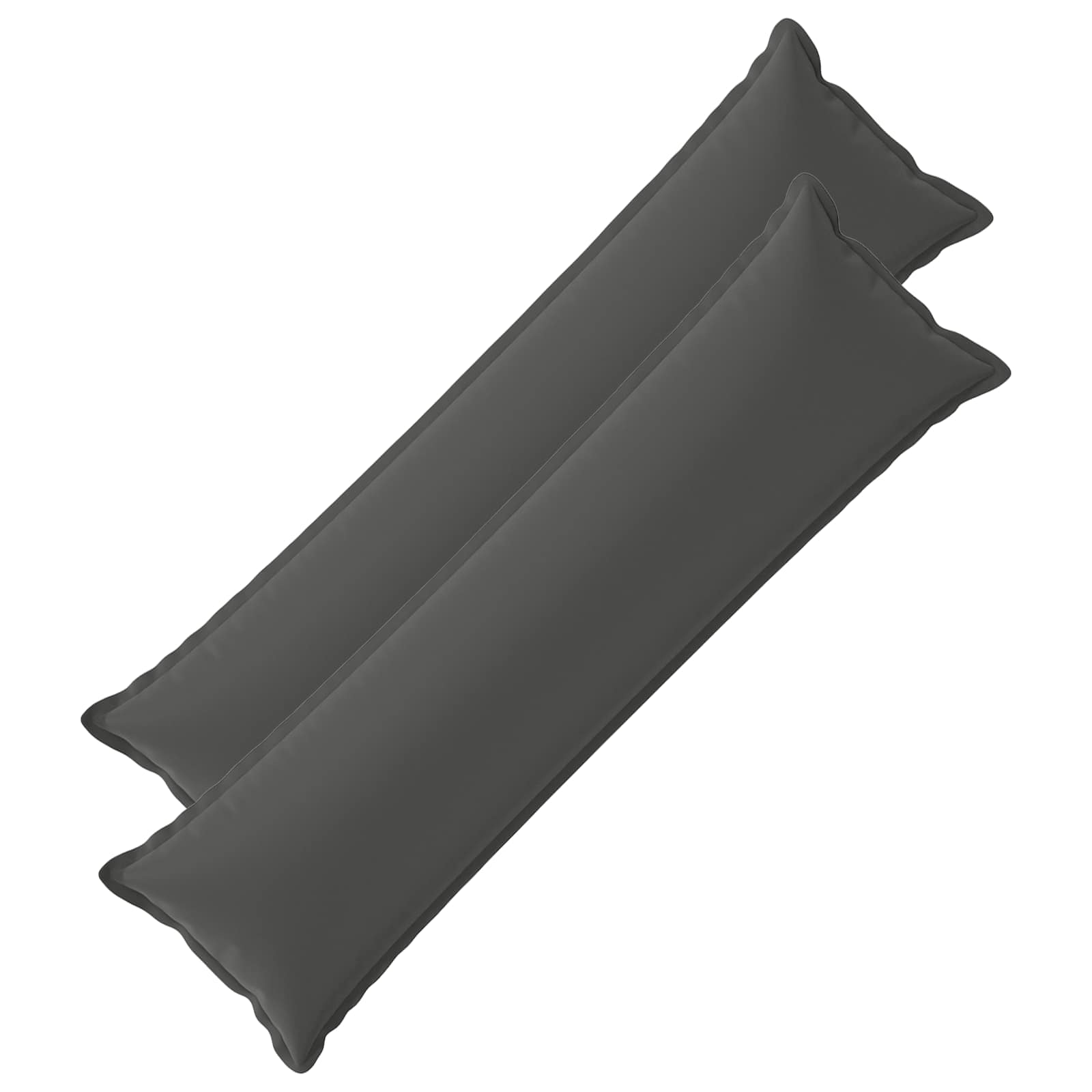 Párna huzat 2 db houten antracitszürke 40 x 145 cm poliészter