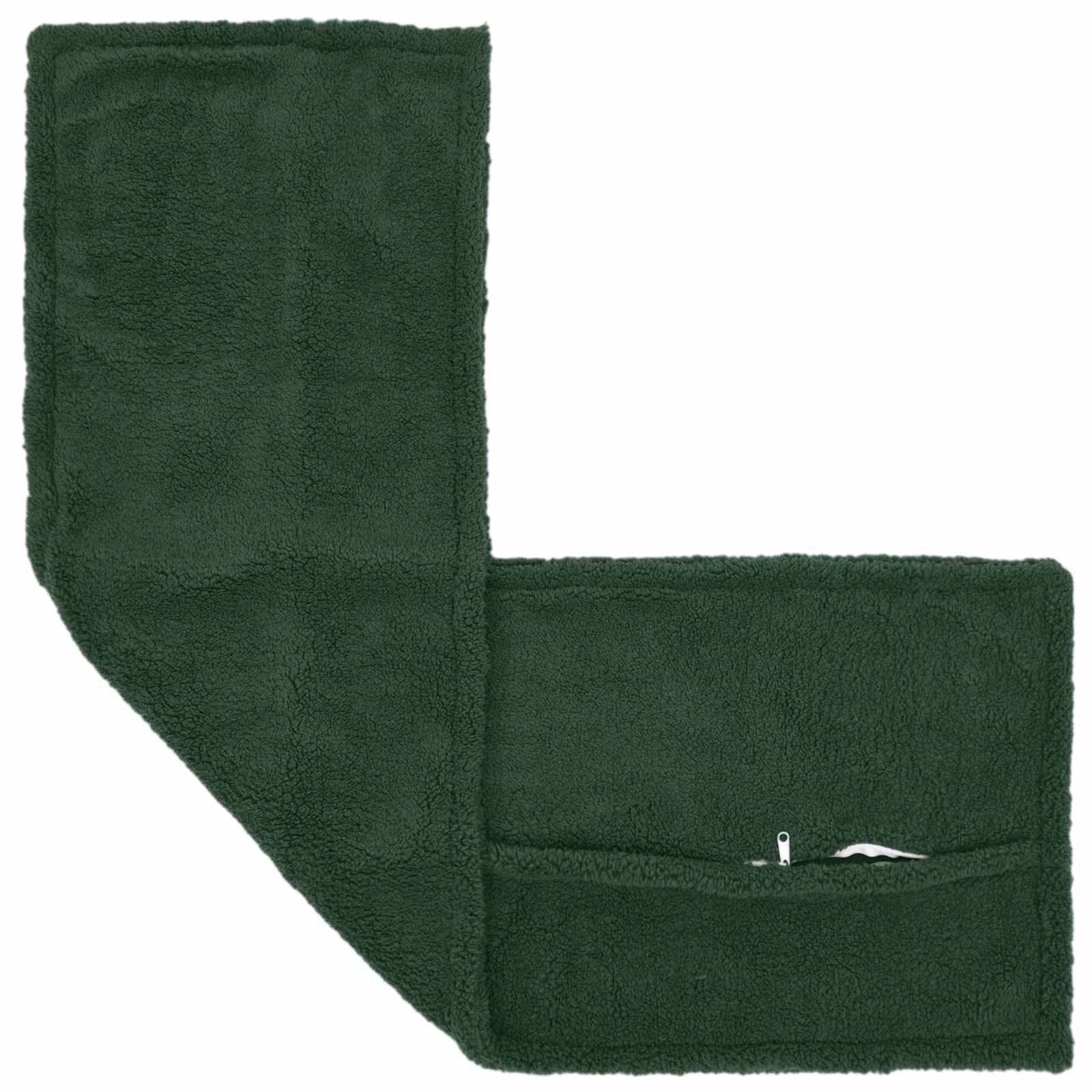 Párna huzat houten sötétzöld 40 x 145 cm bouclé