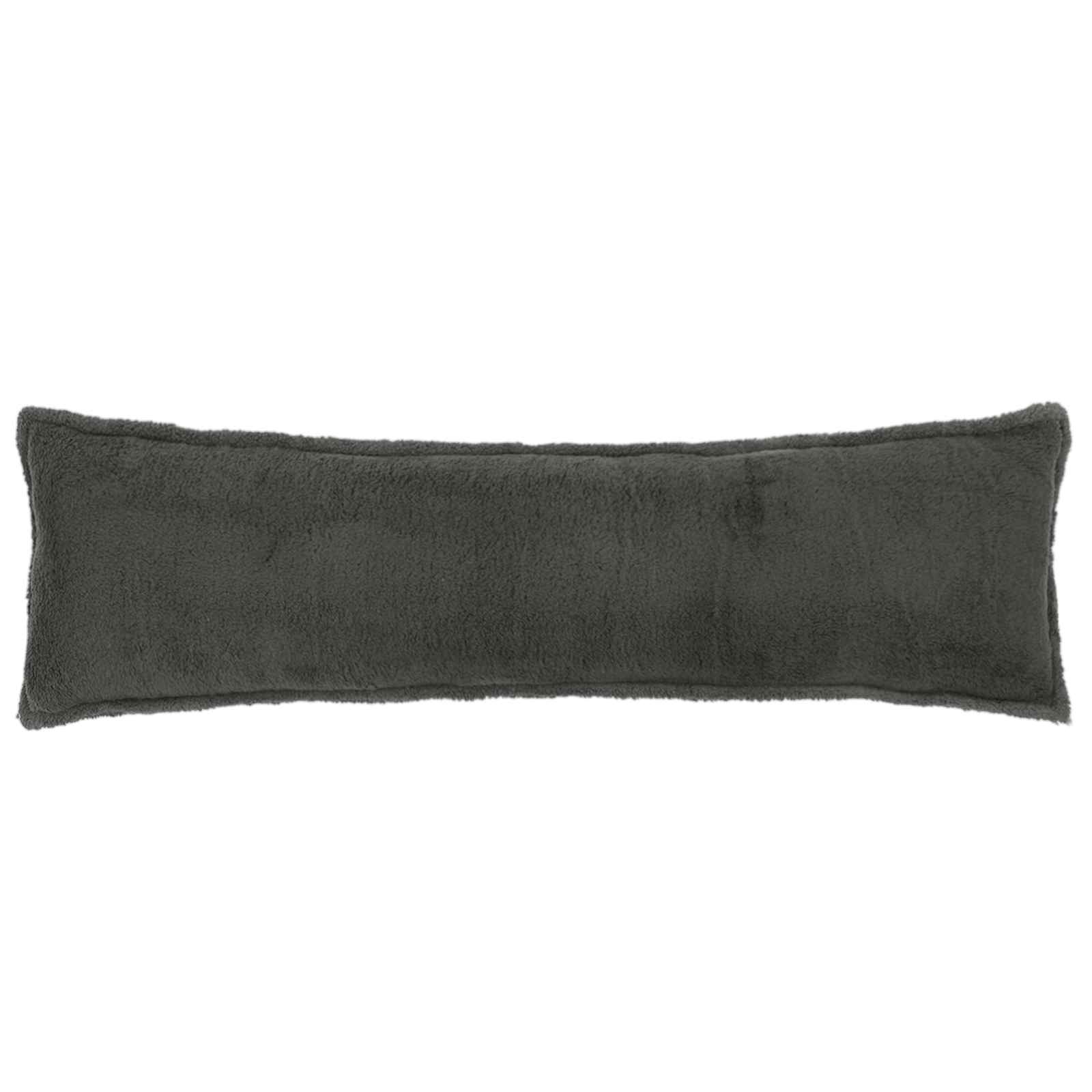 Párna huzat 2 pcs houten sötétszürke 40 x 145 cm bouclé