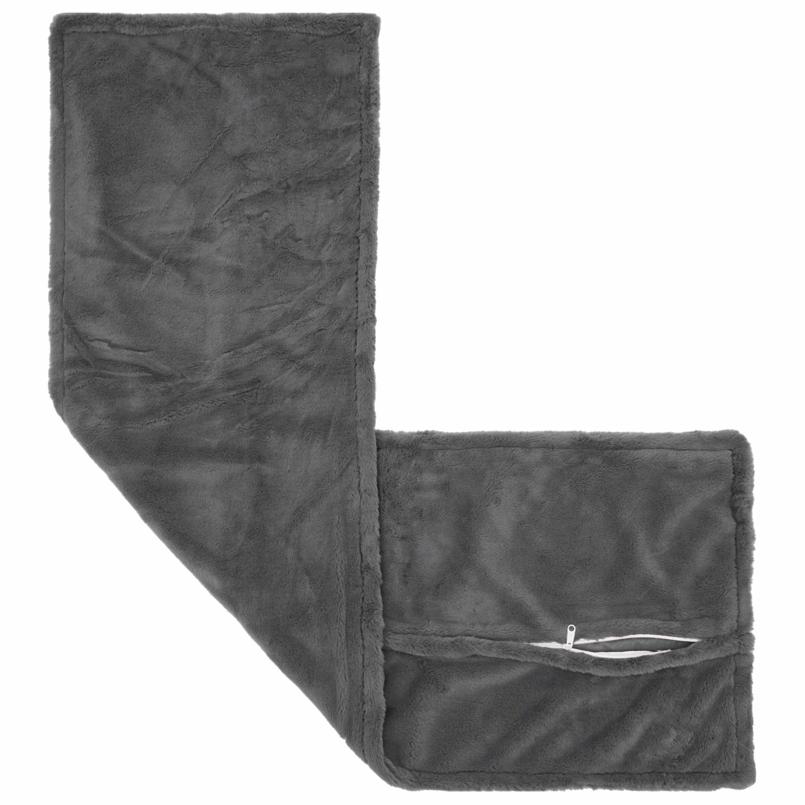 Párna huzat 2 db houten sötétszürke 40 x 145 cm műnyúl szőr