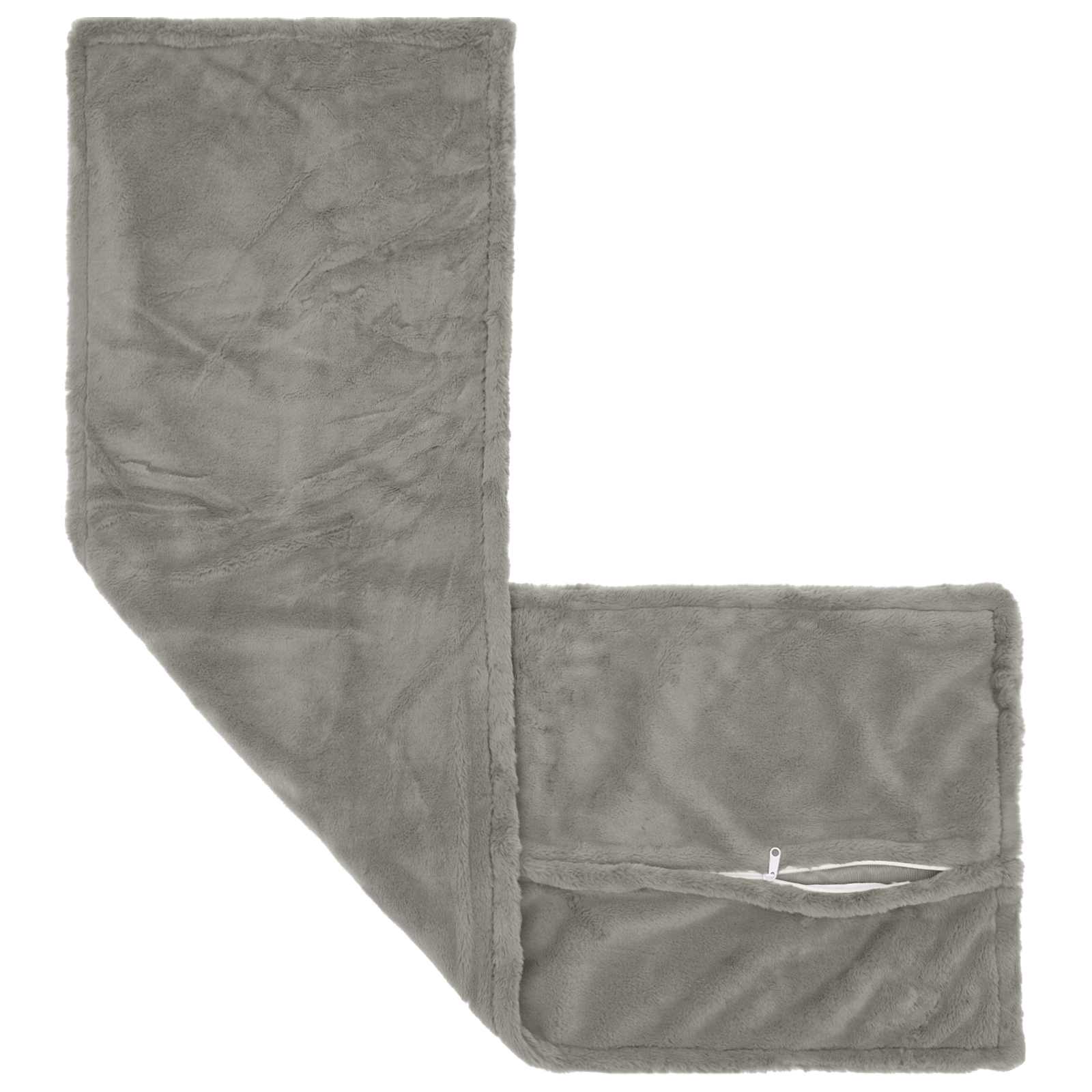 Párna huzat houten világosszürke 40 x 145 cm műnyúl szőr