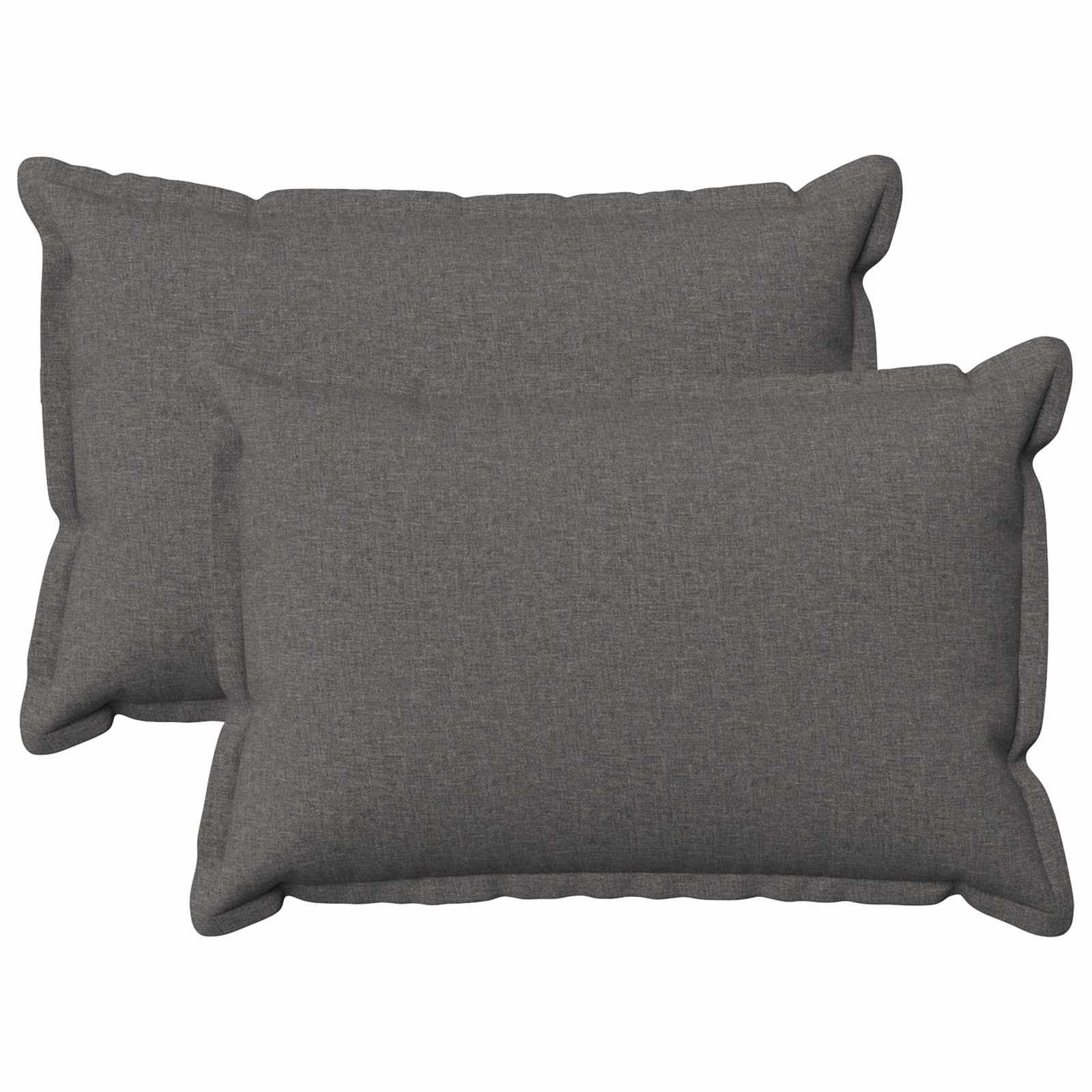 Párna huzat 2 pcs houten világosszürke 40 x 60 cm műlenszövet