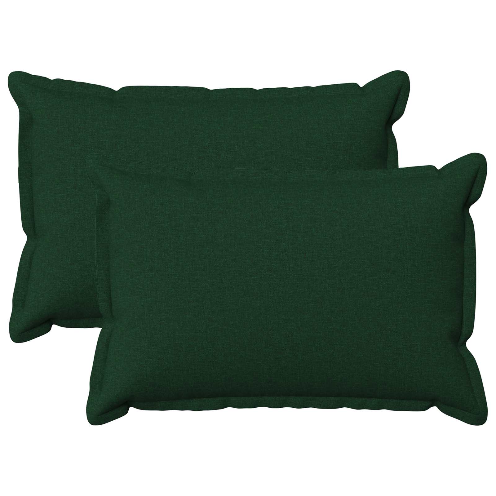 Párna huzat 2 pcs houten sötétzöld 40 x 60 cm műlenszövet