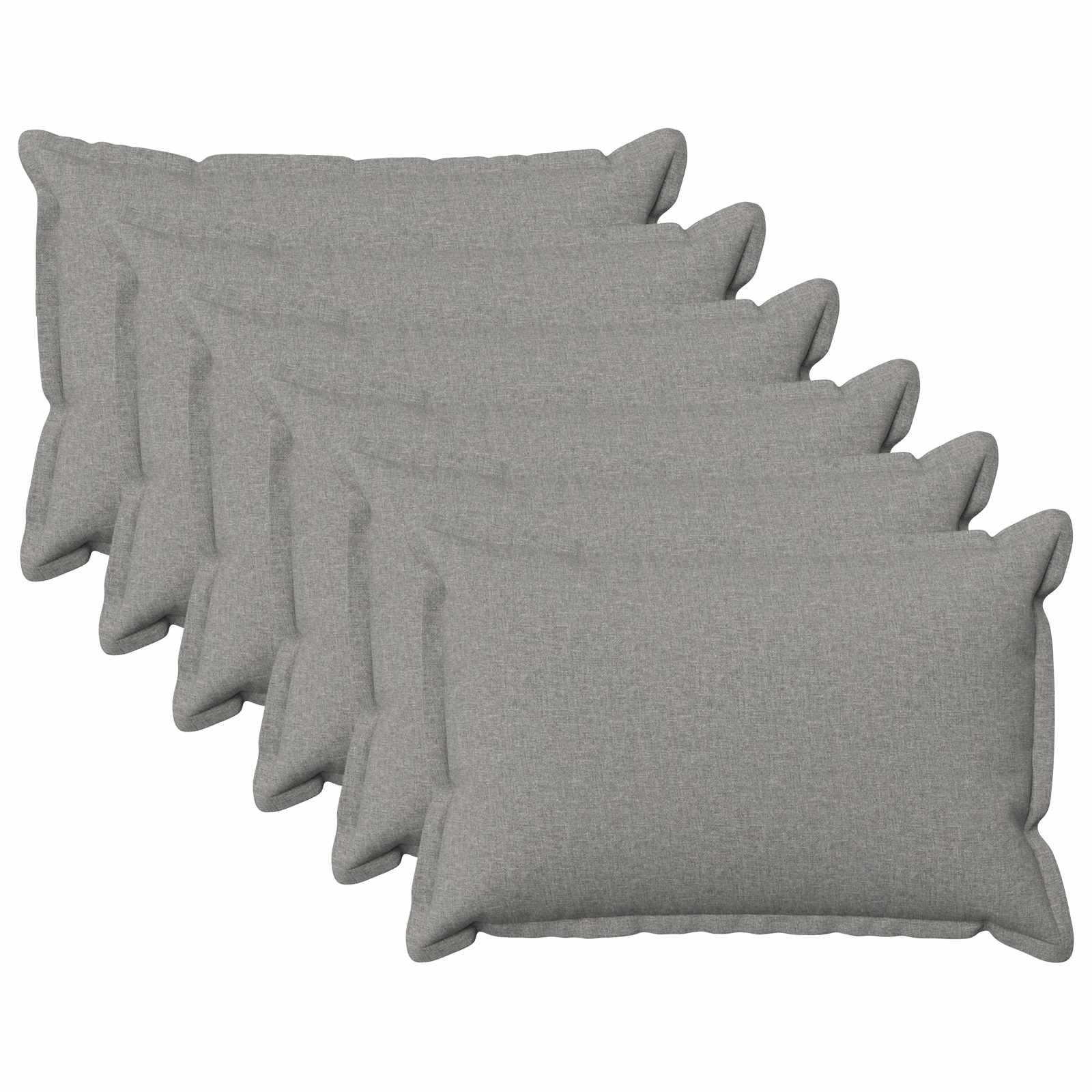 Párna huzat 6 pcs houten felhőszürke 40 x 60 cm műlenszövet