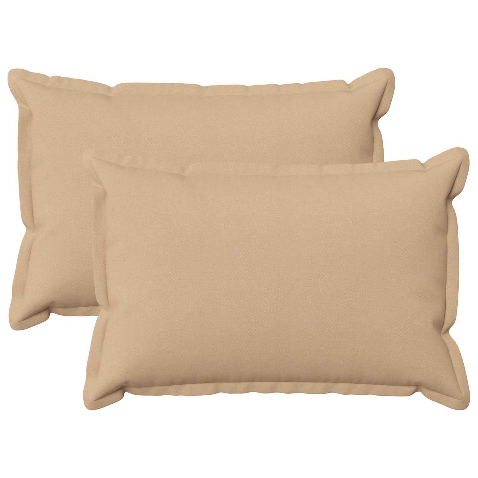 Párna huzat 2 pcs houten krémszínű 40 x 60 cm műlenszövet