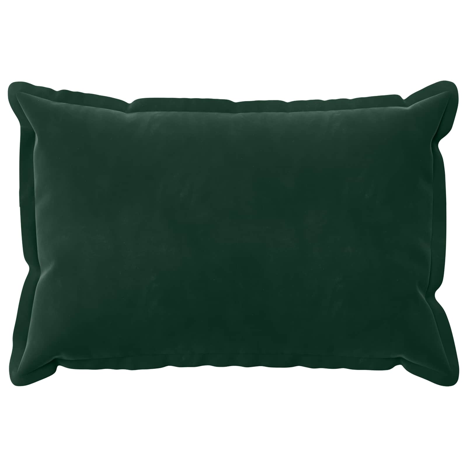 Párna huzat 6 pcs houten sötétzöld 40 x 60 cm bársony