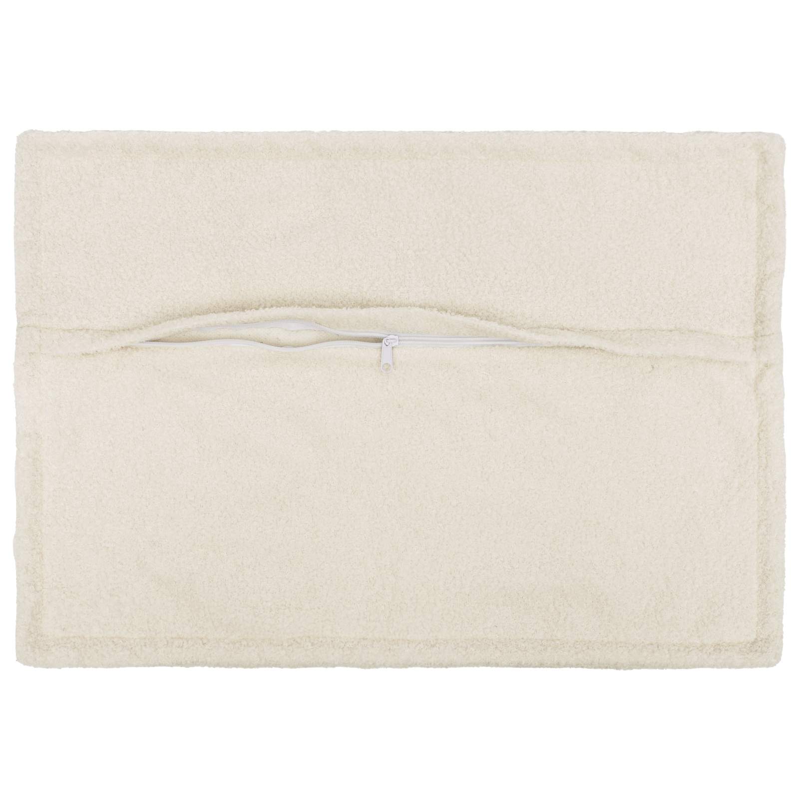 Párna huzat 6 pcs houten krémszínű 40 x 60 cm bouclé