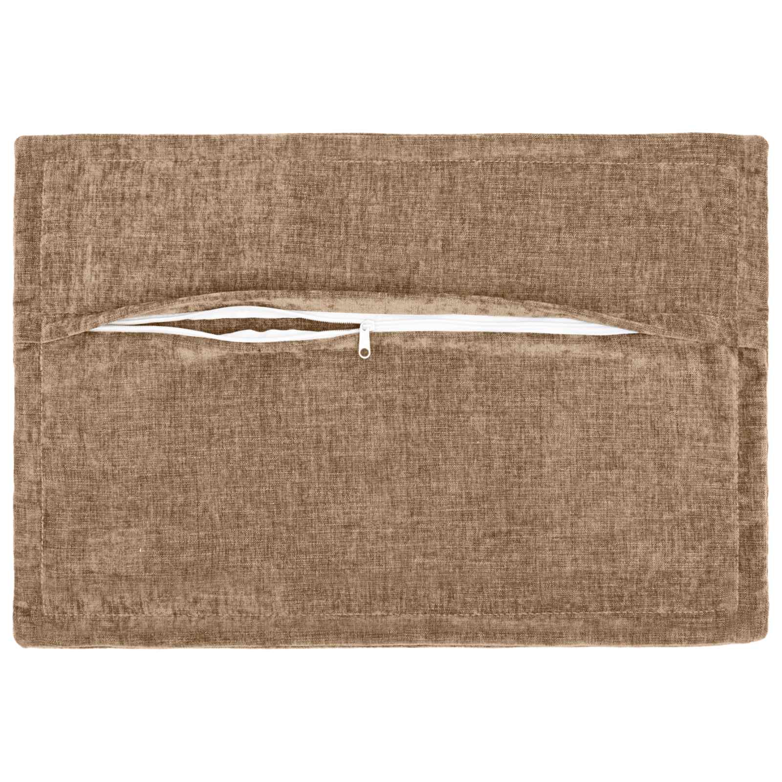 Párna huzat 6 pcs houten barna 40 x 60 cm chenille szövet