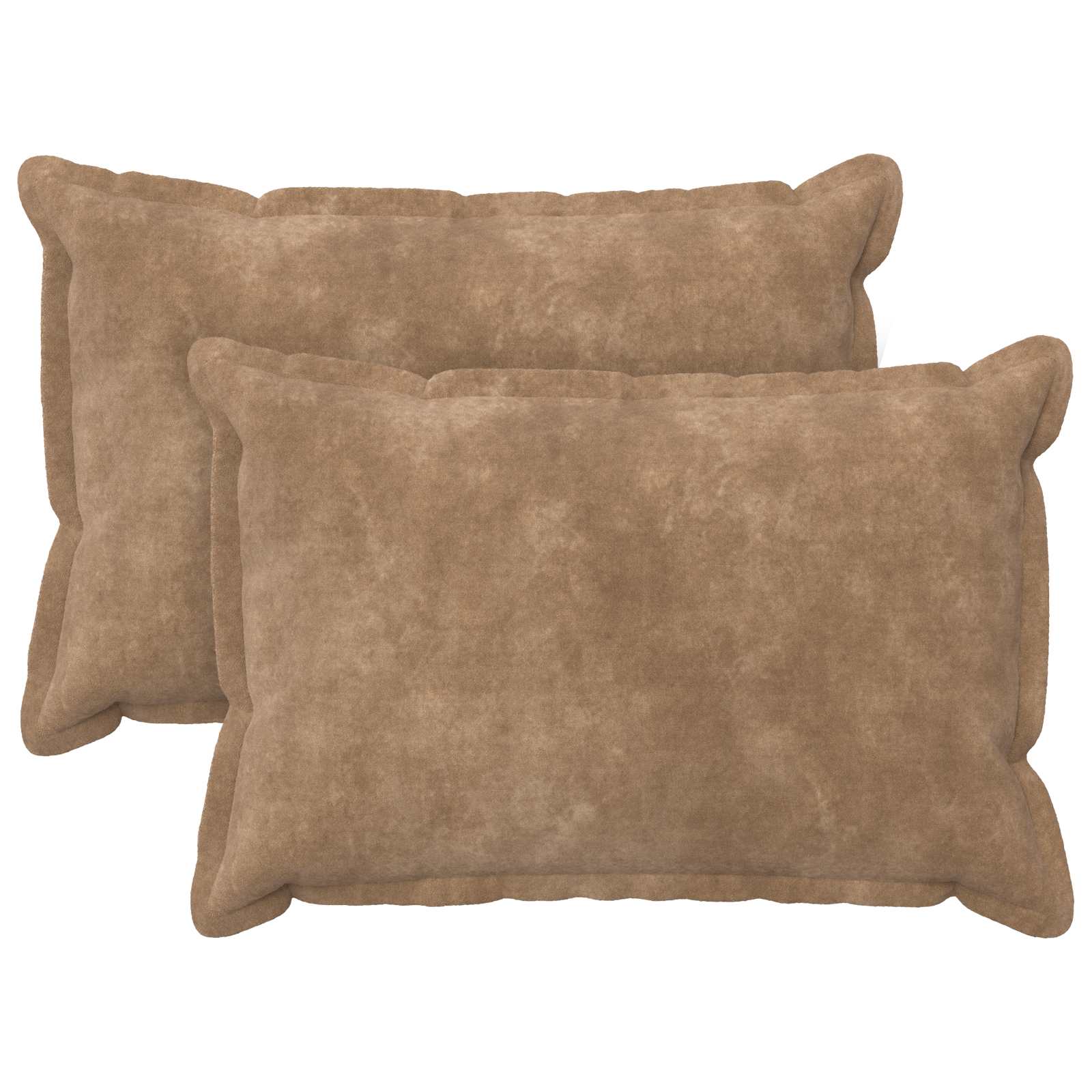 Párna huzat 2 pcs houten tópszínű 40 x 60 cm mikroszálas plüss