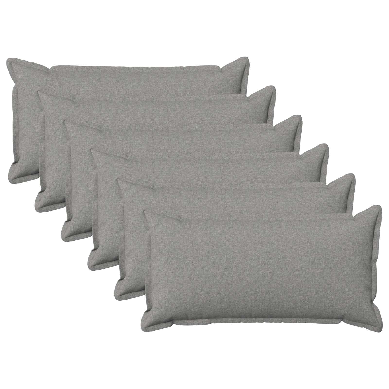 Párna huzat 6 pcs houten felhőszürke 40 x 70 cm műlenszövet