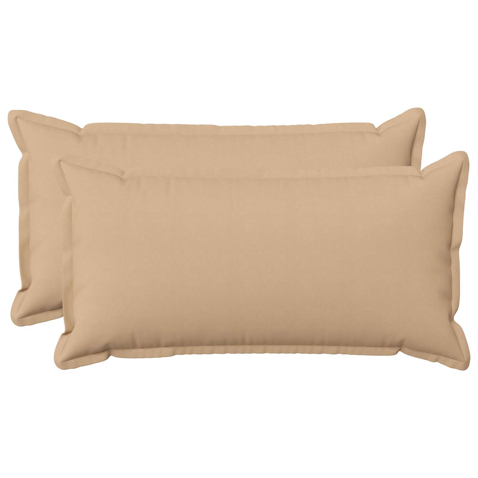 Párna huzat 2 pcs houten krémszínű 40 x 70 cm műlenszövet