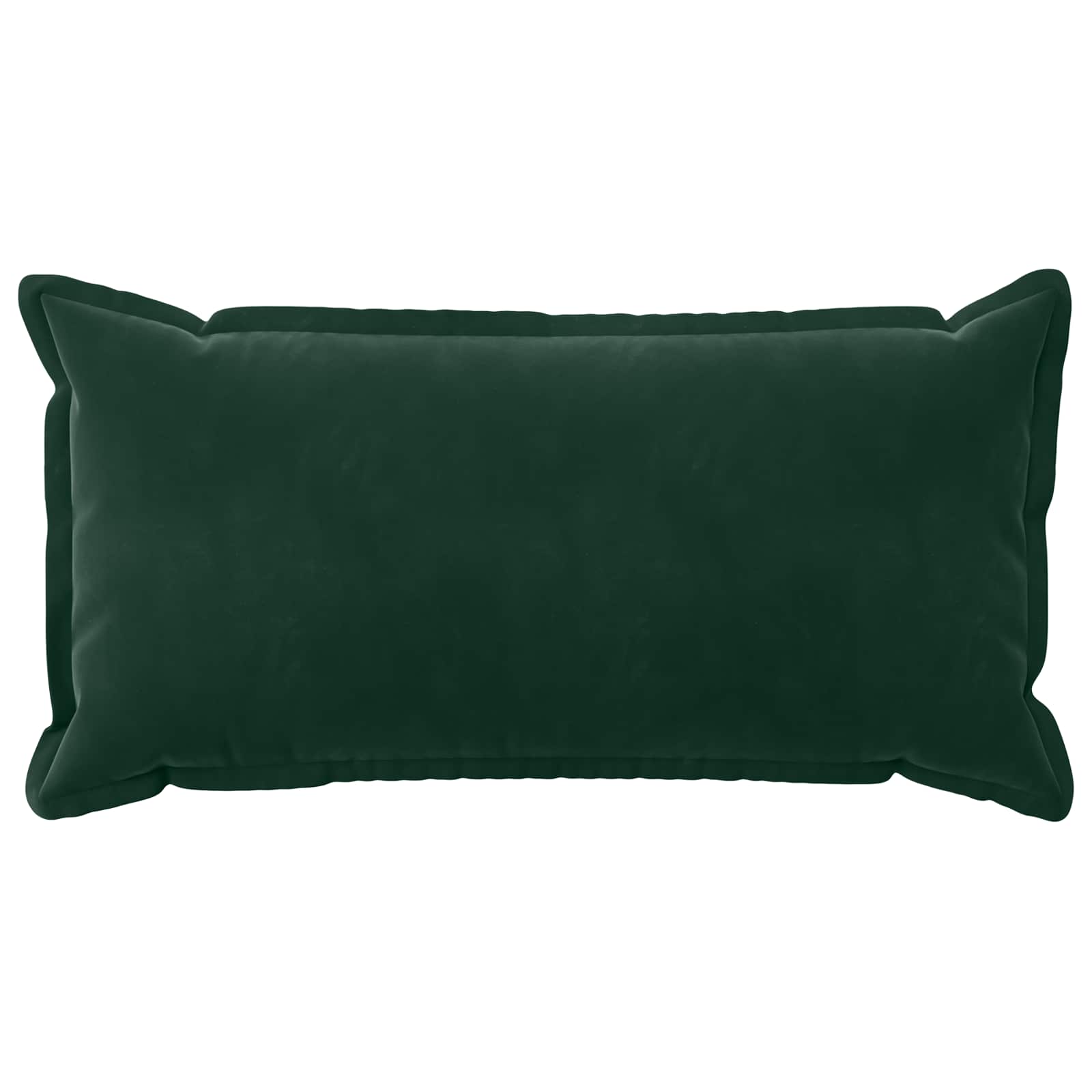 Párna huzat 2 pcs houten sötétzöld 40 x 70 cm bársony
