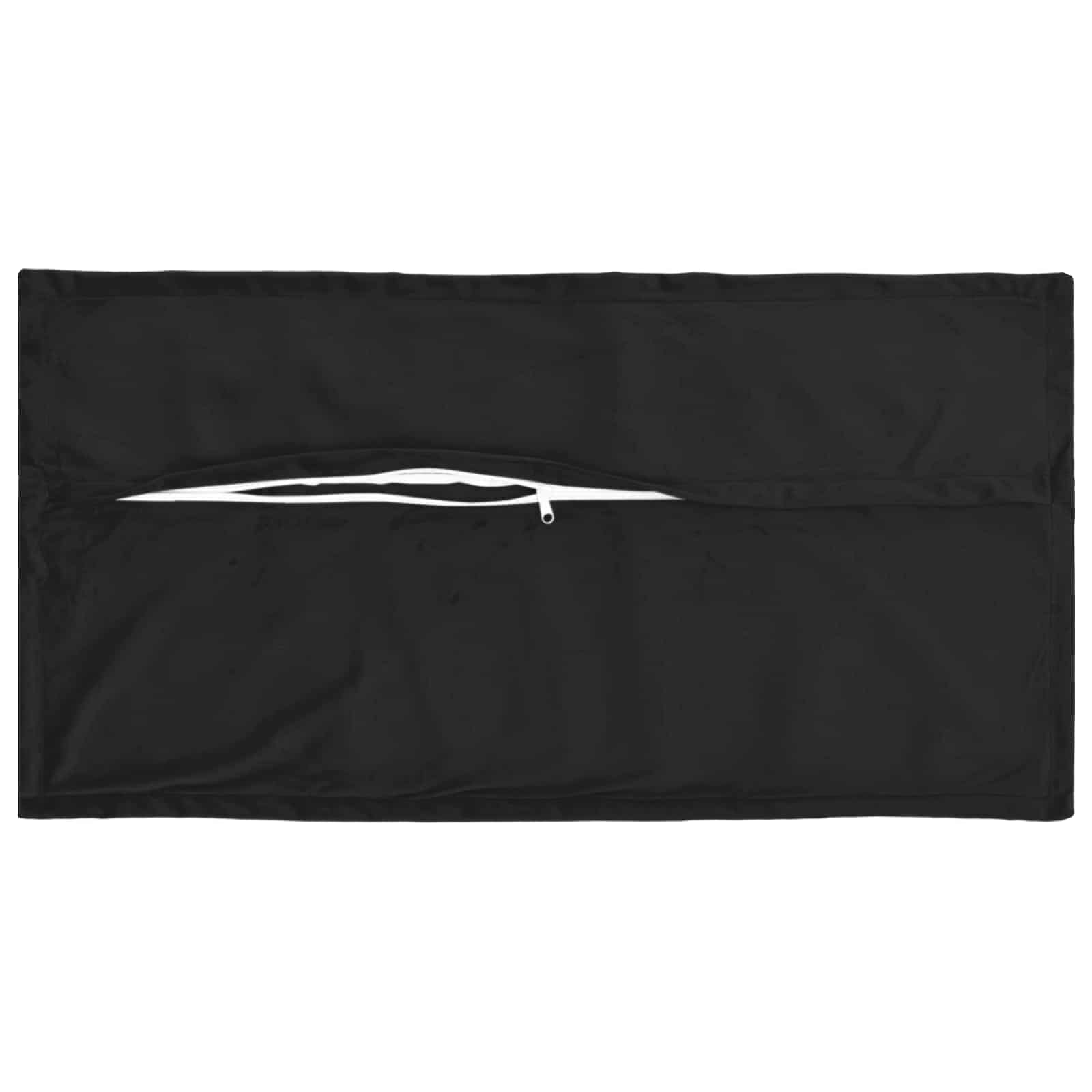 Párna huzat 2 pcs houten fekete 40 x 70 cm bársony