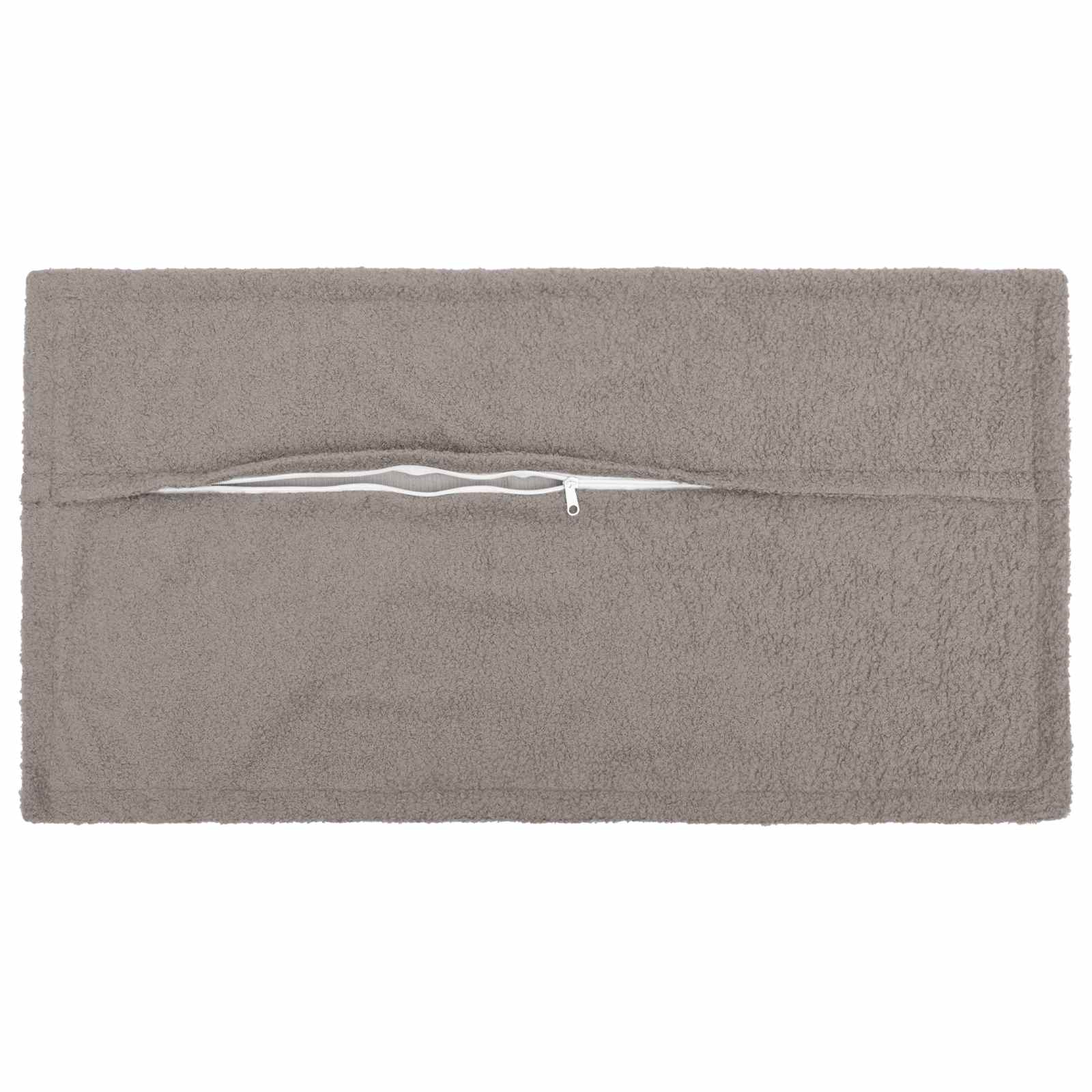 Párna huzat 6 db houten világosszürke 40 x 70 cm bouclé