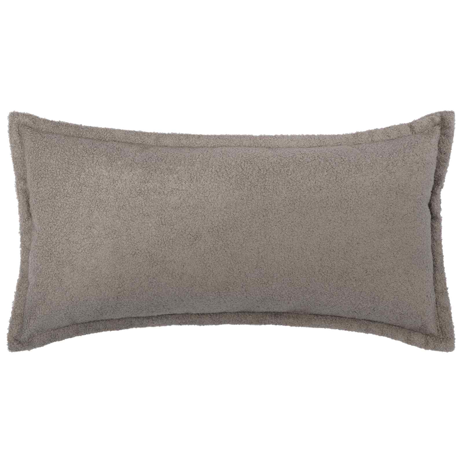 Párna huzat 6 db houten világosszürke 40 x 70 cm bouclé
