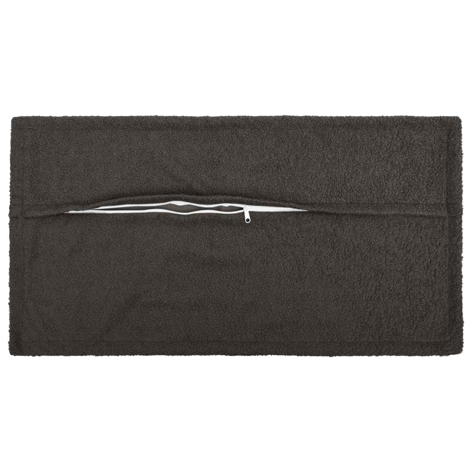 Párna huzat 2 pcs houten sötétszürke 40 x 70 cm bouclé