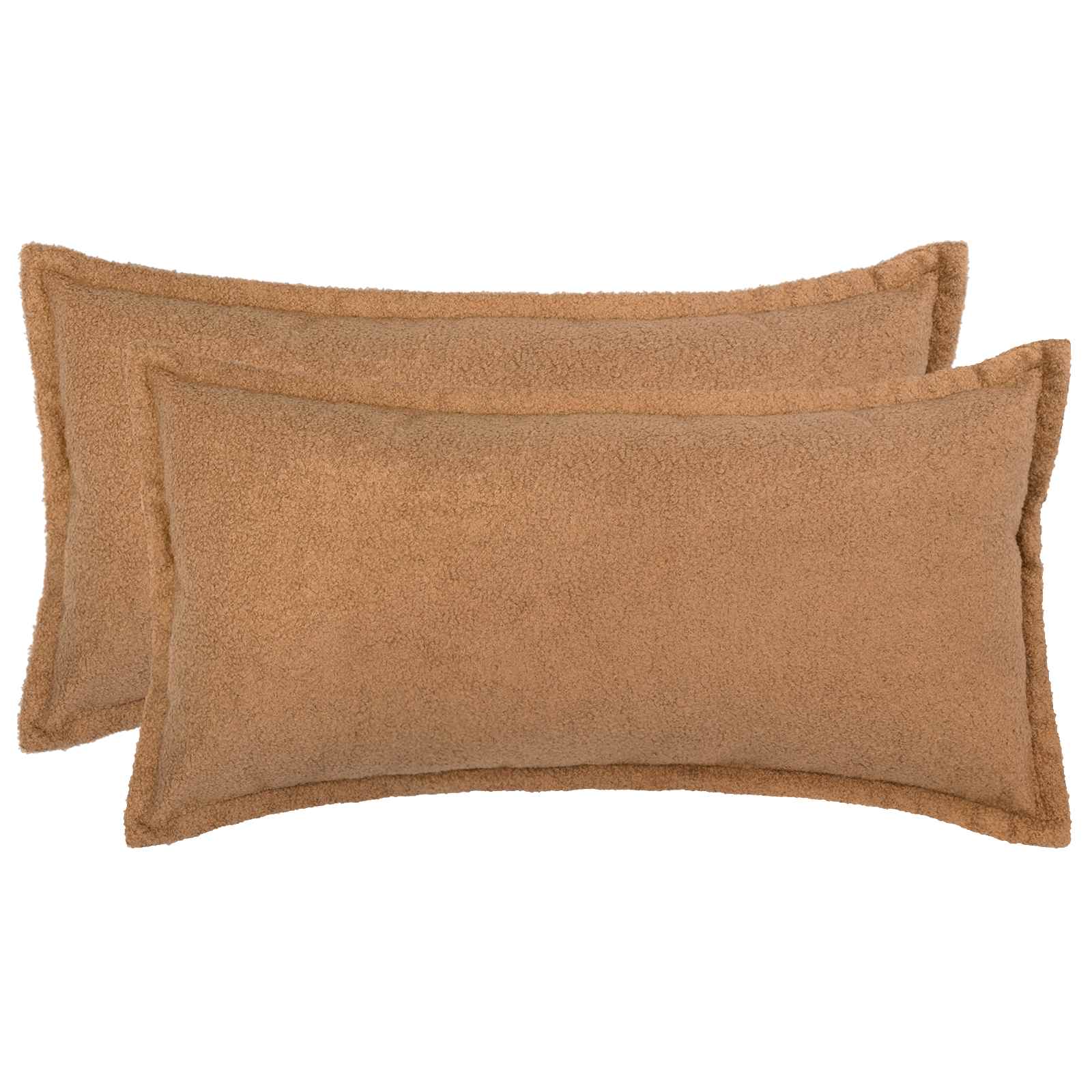 Párna huzat 2 pcs houten bézs 40 x 70 cm bouclé