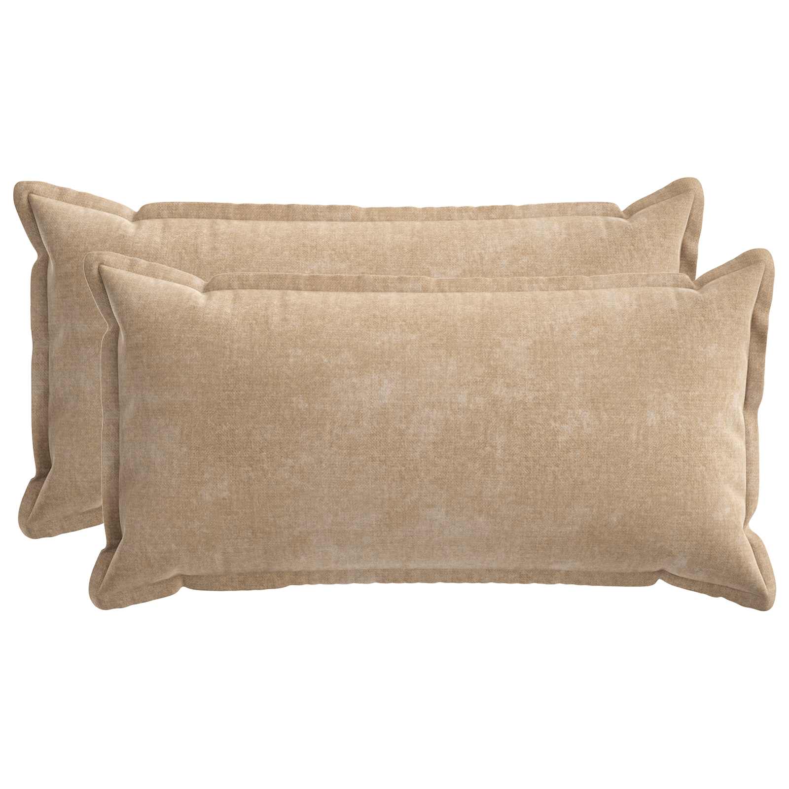 Párna huzat 2 db houten tópszínű 40 x 70 cm chenille szövet