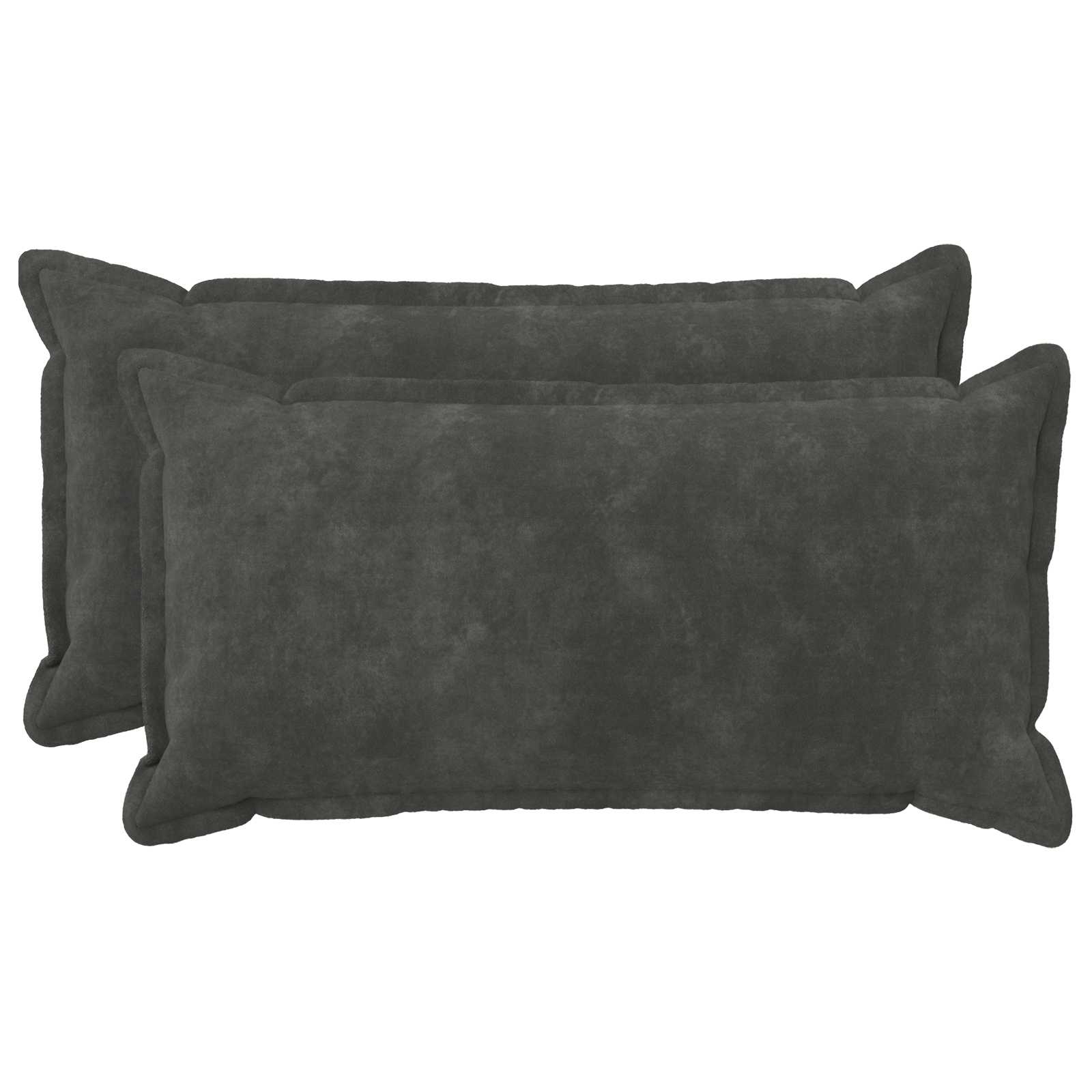 Párna huzat 2 pcs houten antracitszürke 40 x 70 cm
