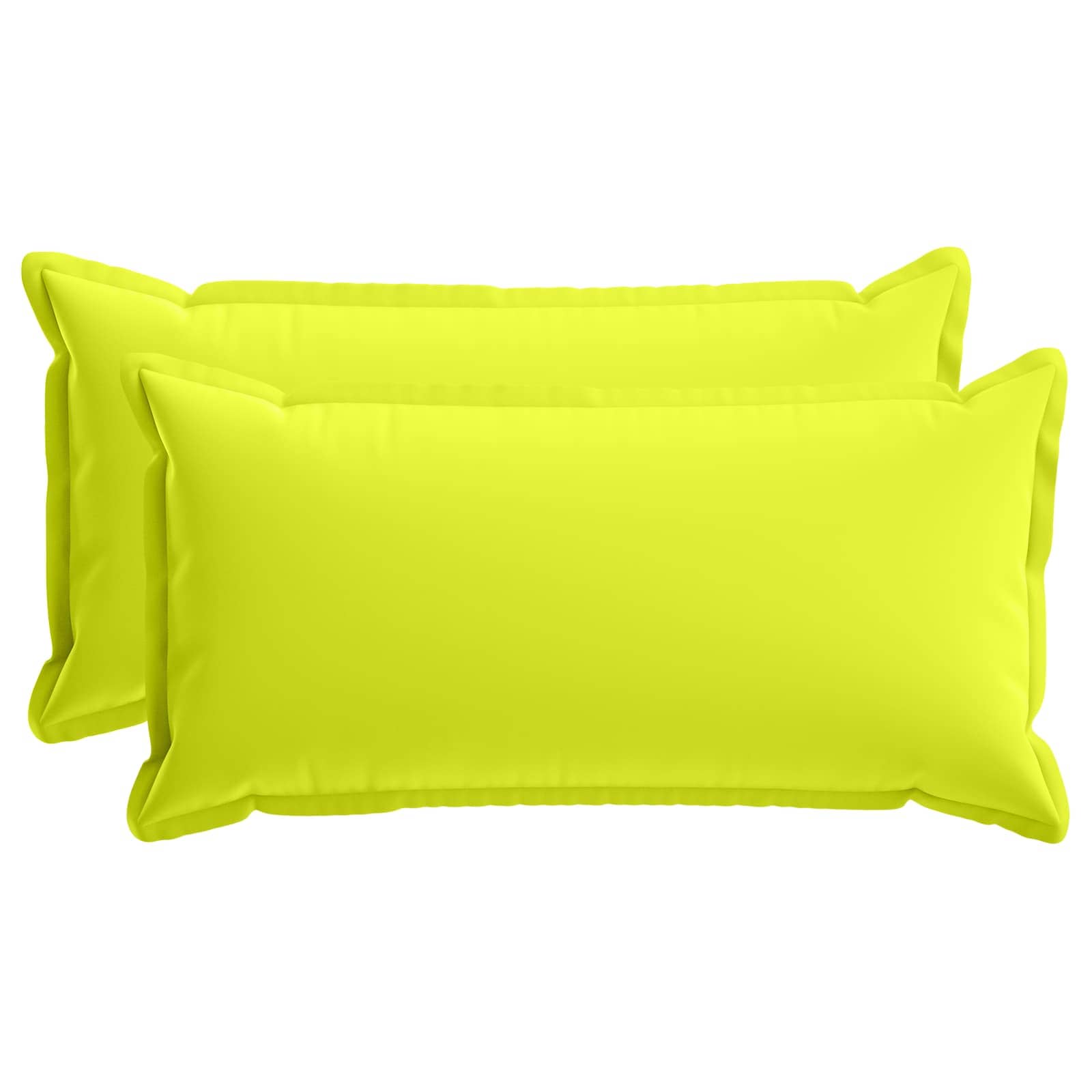 Párna huzat 2 db houten fényes zöld 40 x 70 cm poliészter