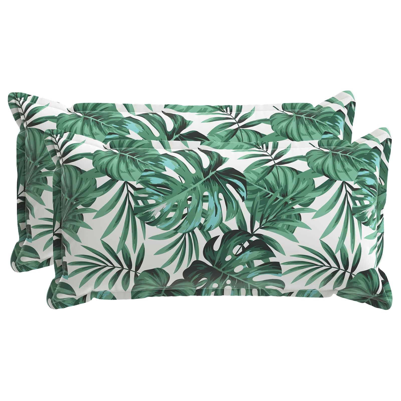 Párna huzat 2 db houten levélminta 40 x 70 cm poliészter