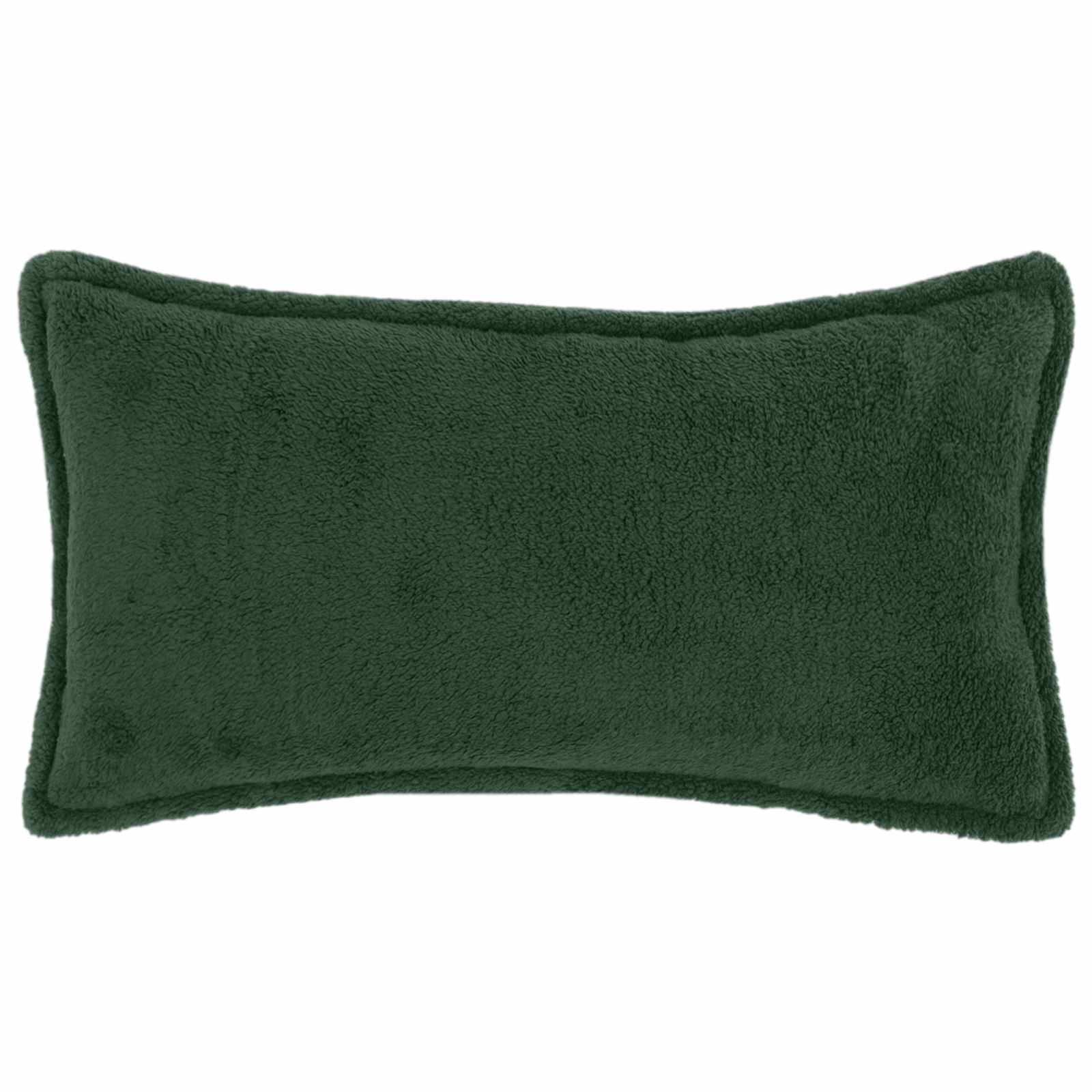 Párna huzat 2 pcs houten sötétzöld 40 x 70 cm bouclé