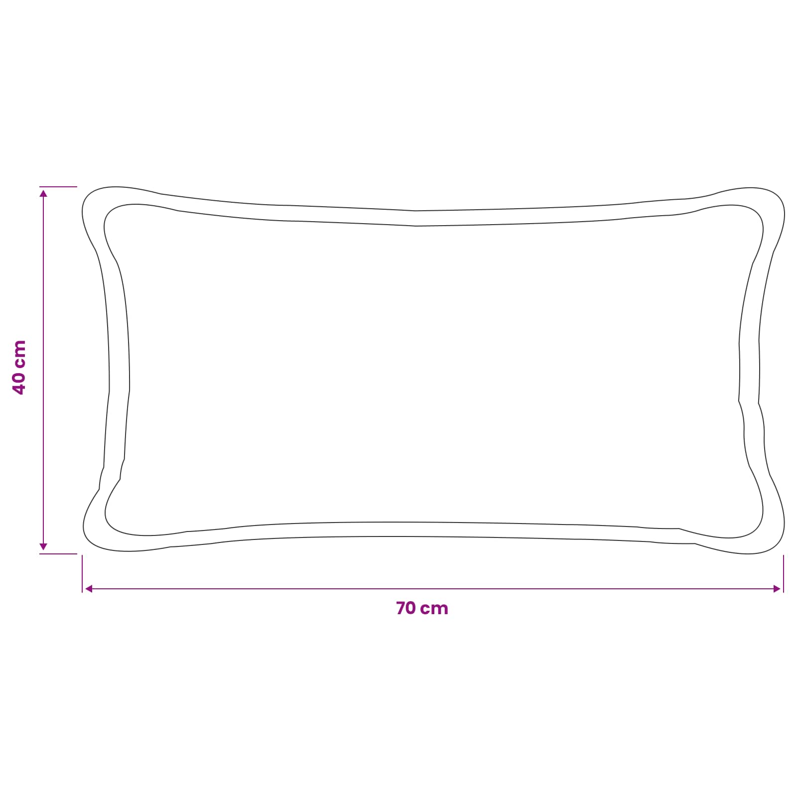 Párna huzat 2 pcs houten sötétzöld 40 x 70 cm bouclé