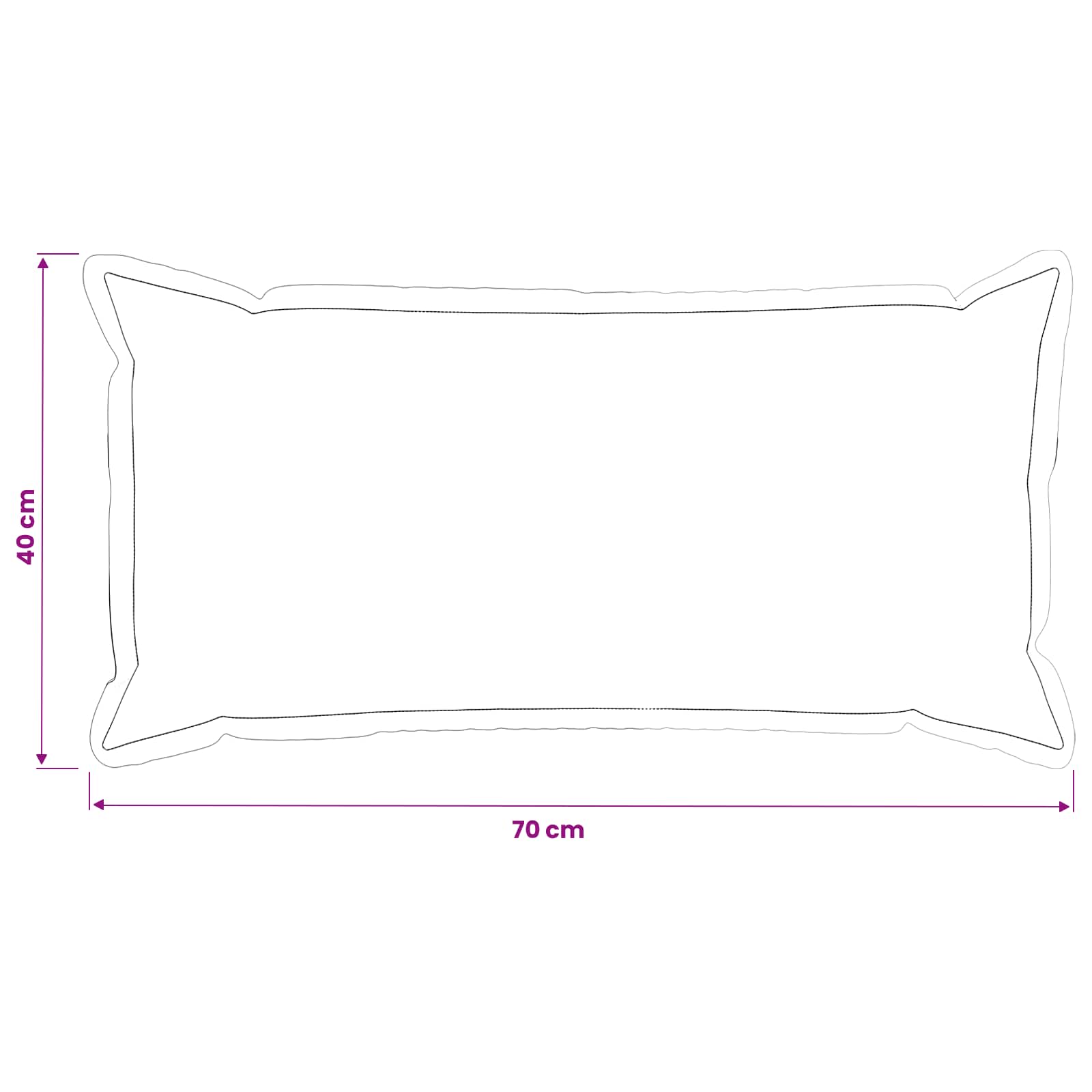 Párna huzat 6 db houten fehér 40 x 70 cm műnyúl szőr