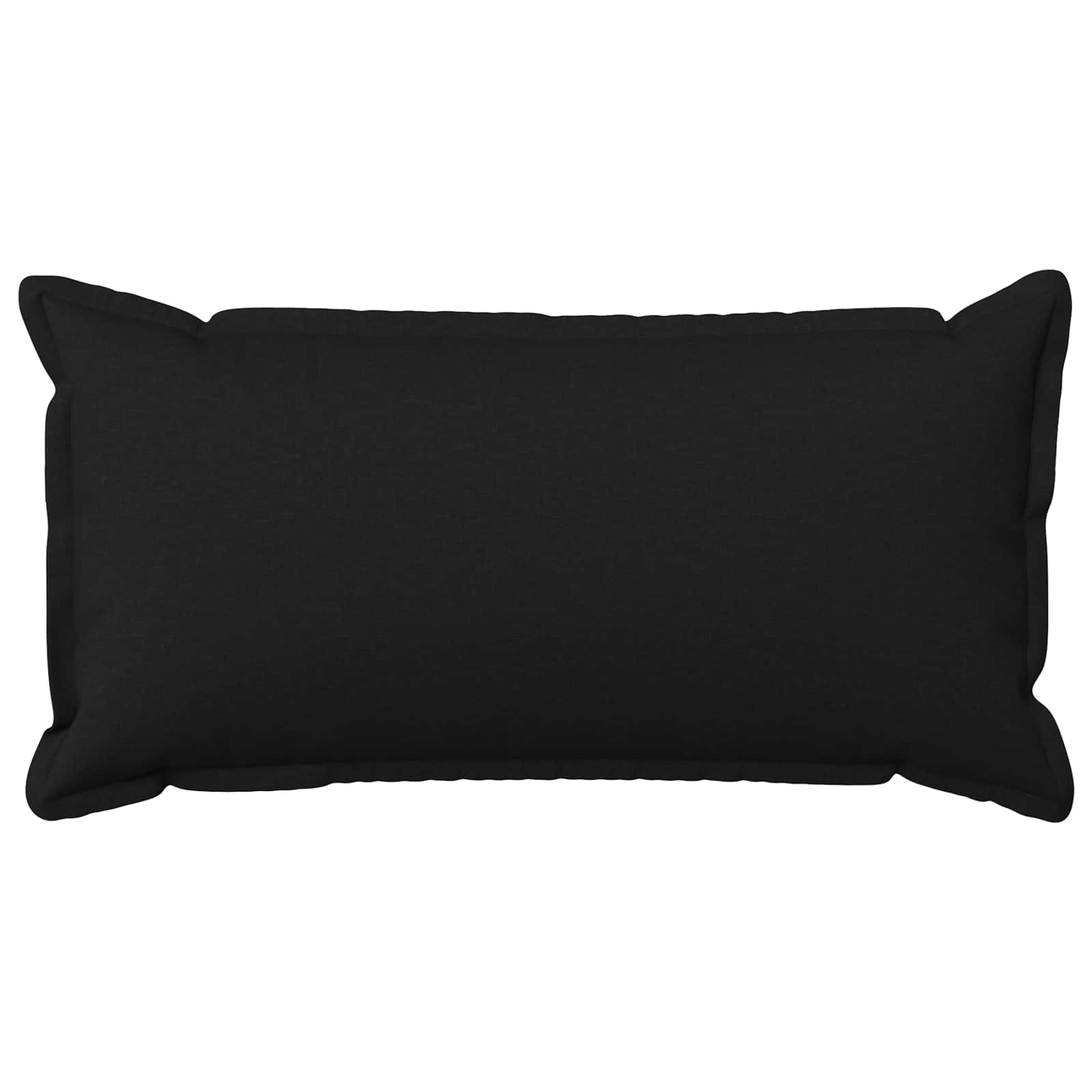 Párna huzat 2 pcs houten fekete 40 x 80 cm műlenszövet