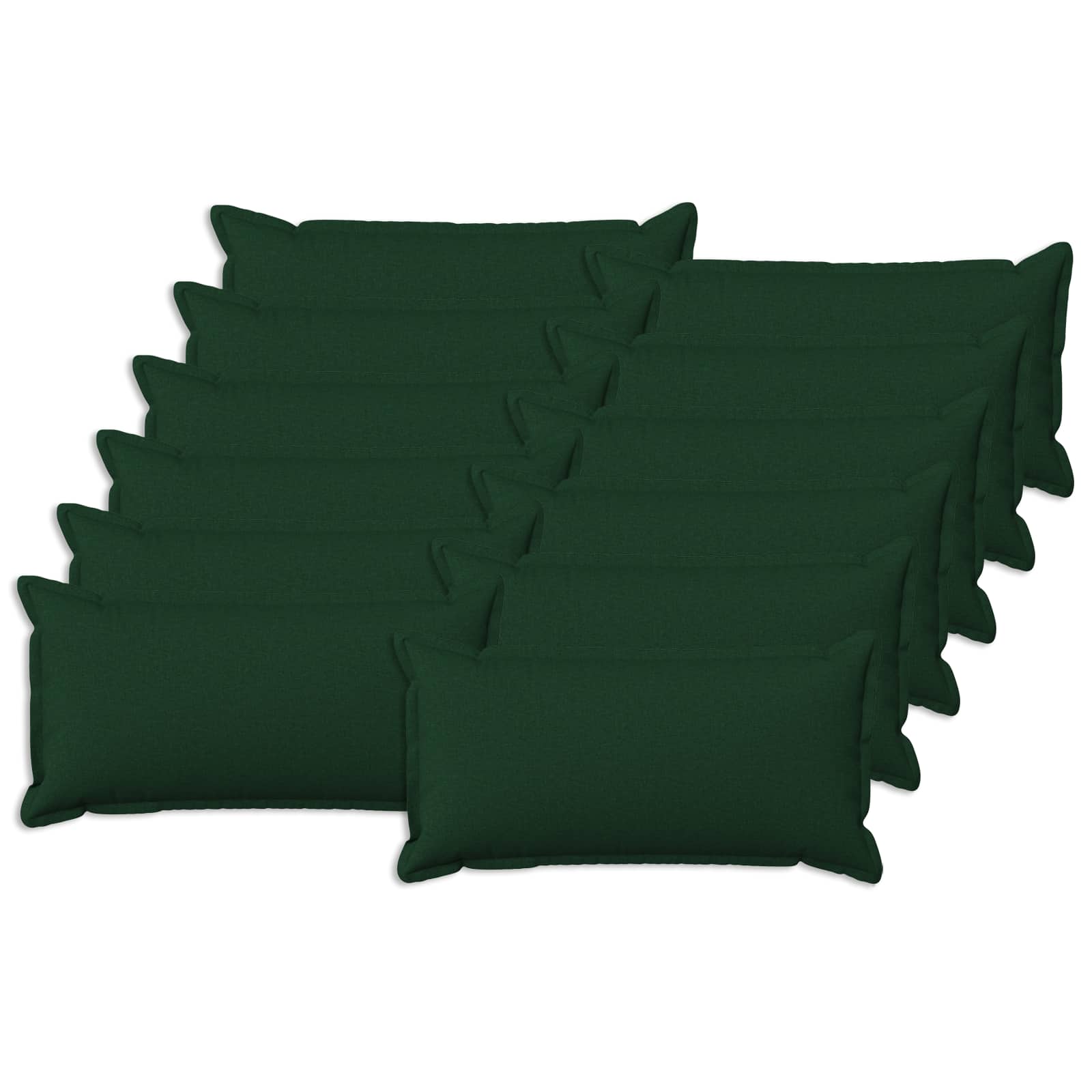 Párna huzat 12 pcs houten sötétzöld 40 x 80 cm műlenszövet
