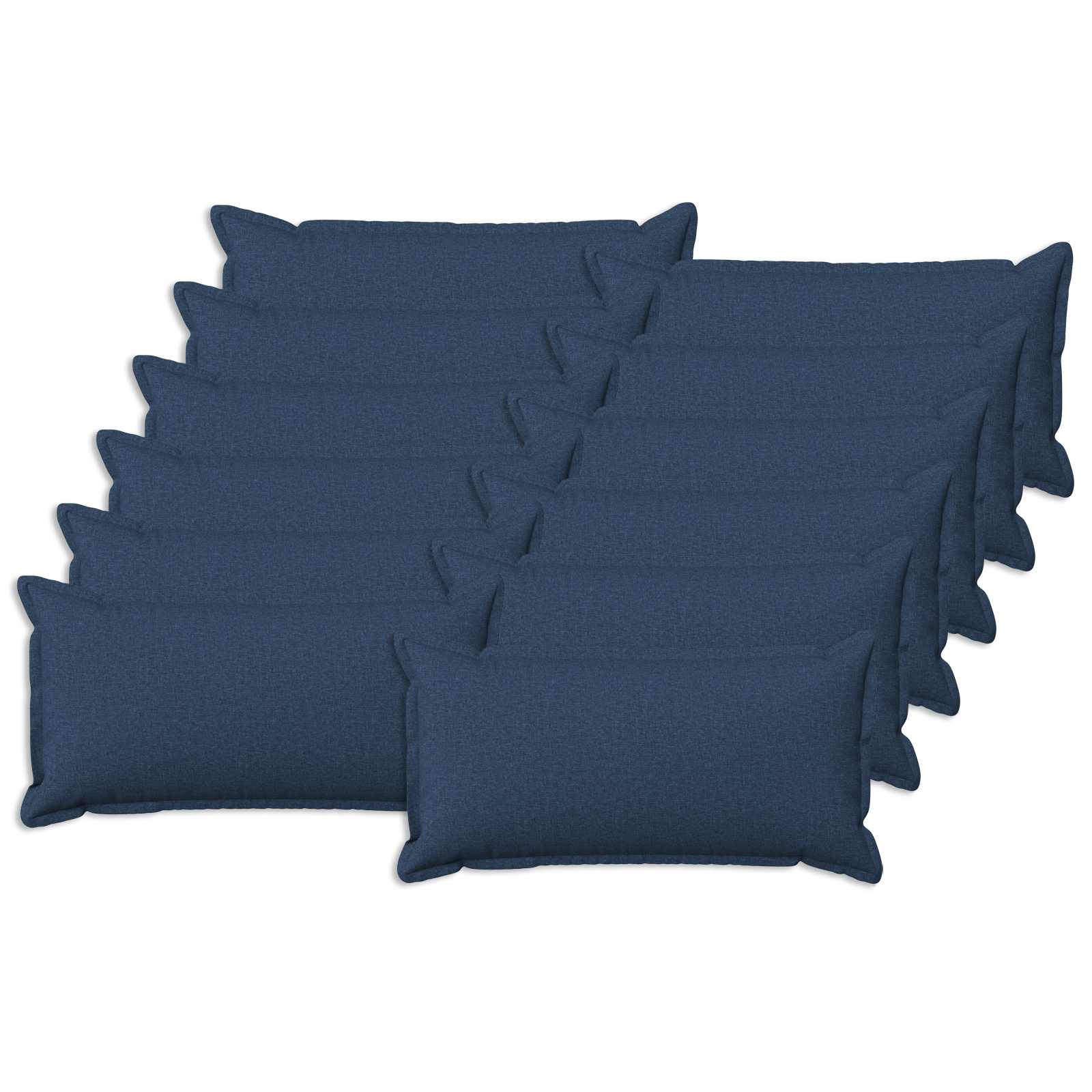 Párna huzat 12 pcs houten kék 40 x 80 cm műlenszövet