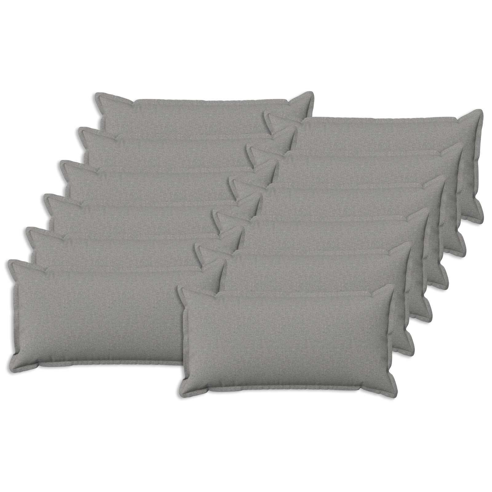 Párna huzat 12 pcs houten felhőszürke 40 x 80 cm műlenszövet
