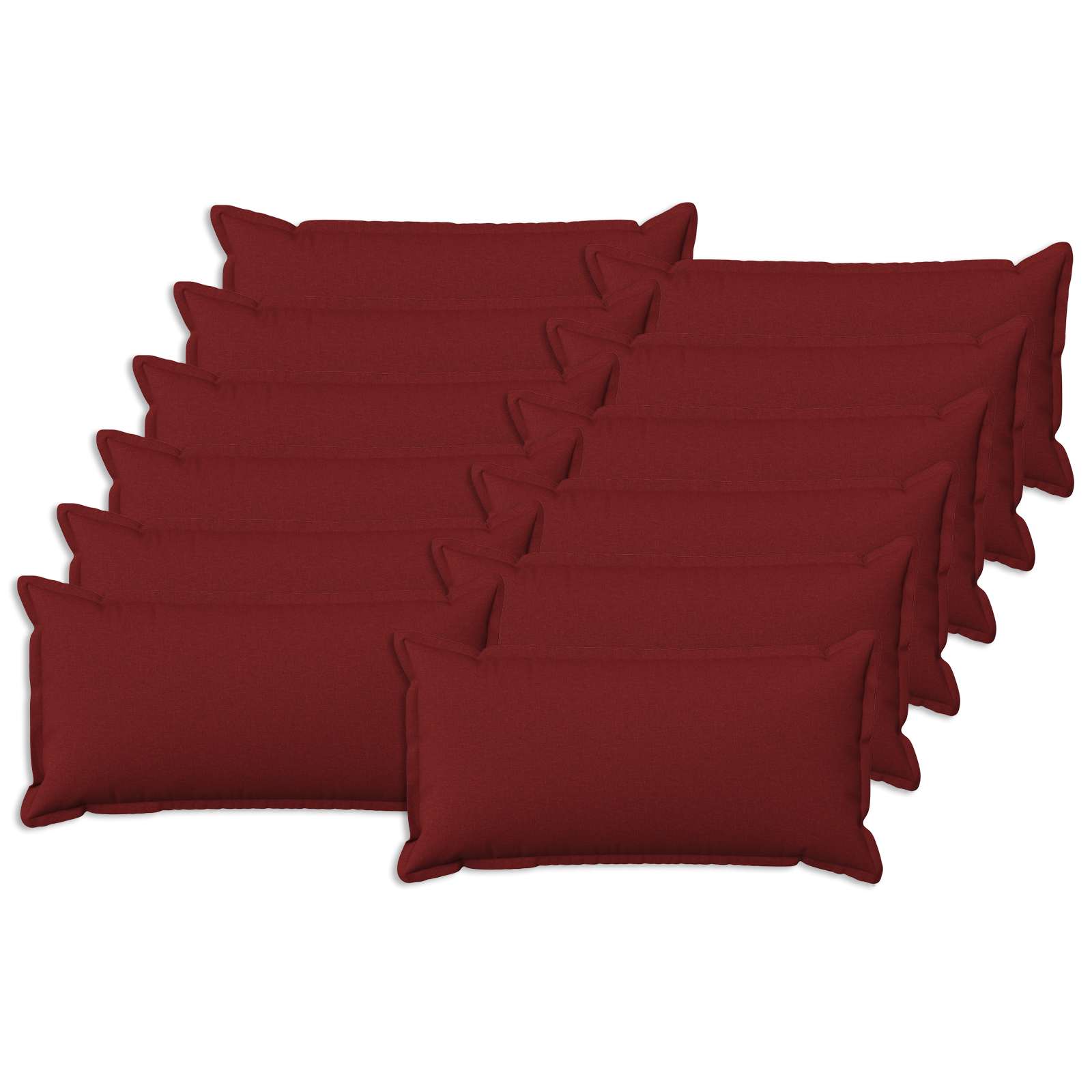 Párna huzat 12 pcs houten bordó 40 x 80 cm műlenszövet