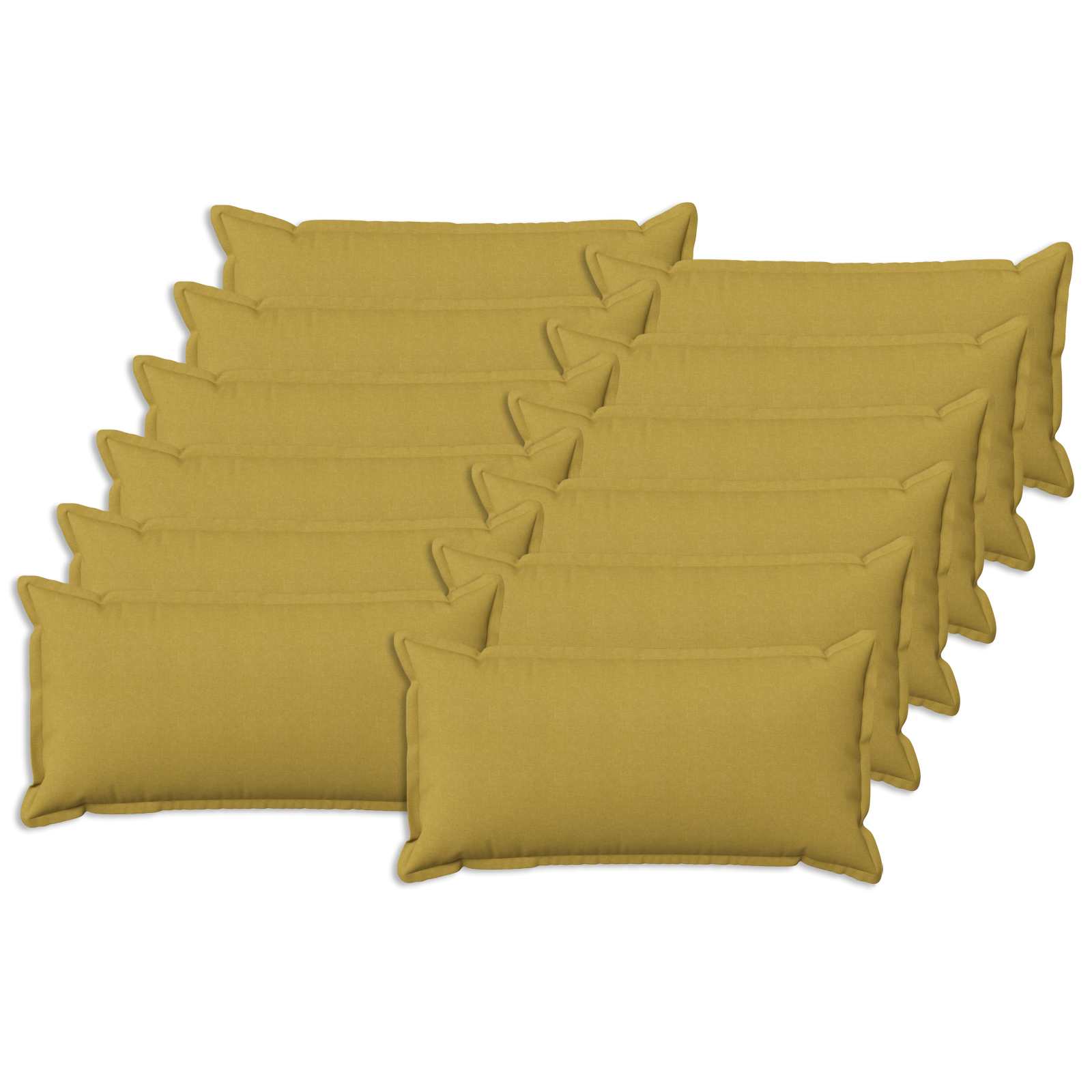 Párna huzat 12 pcs houten világos zöld 40 x 80 cm műlenszövet
