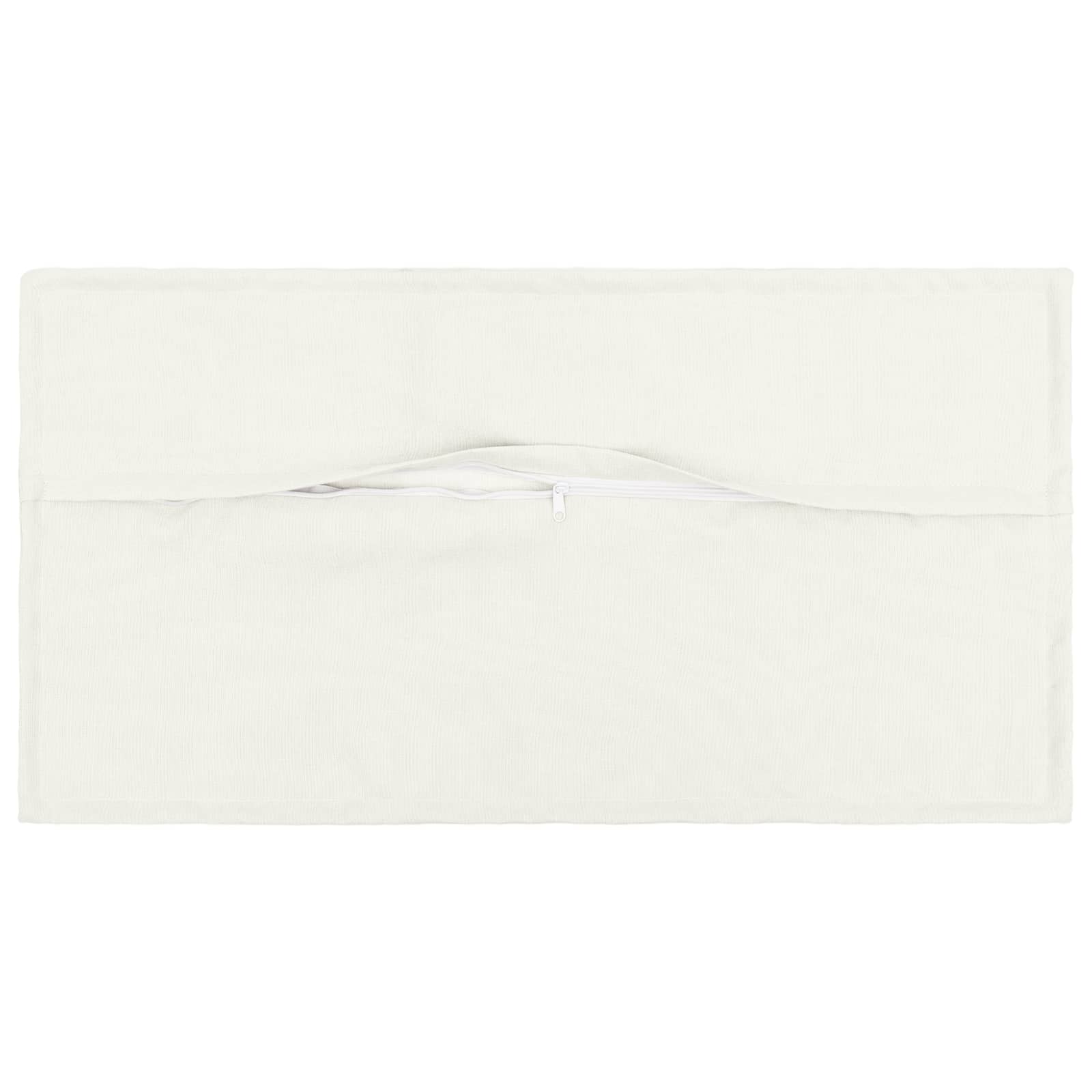 Párna huzat 6 pcs houten fehér 40 x 80 cm műlenszövet